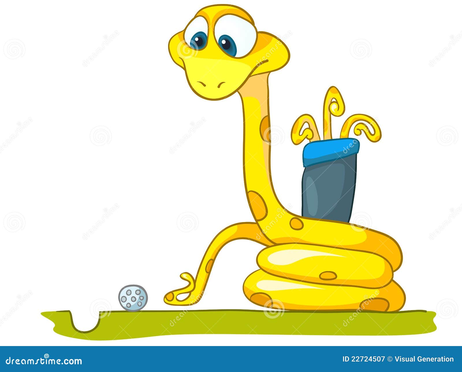 Cartoon Character Snake Royalty Free Stock Photography - Image: 22724507
