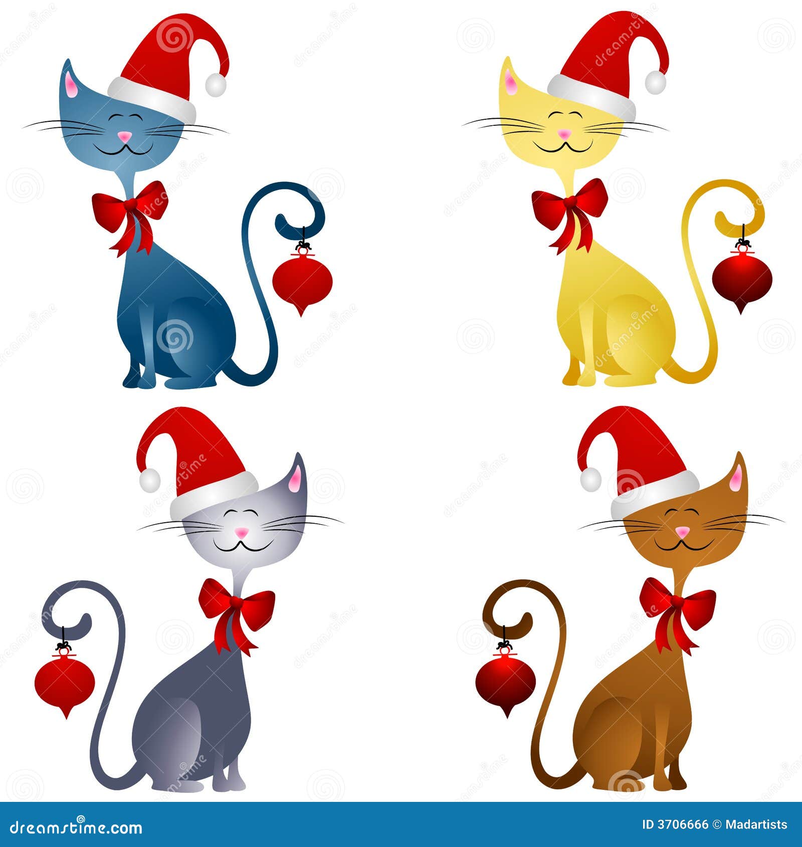 clipart christmas cats - photo #12