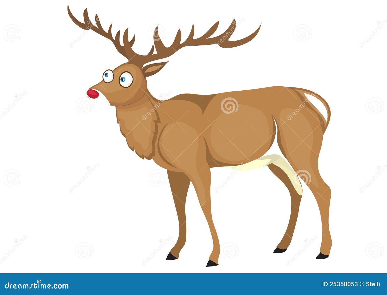 cartoon deer stock photos image 25358053 whale christmas cards