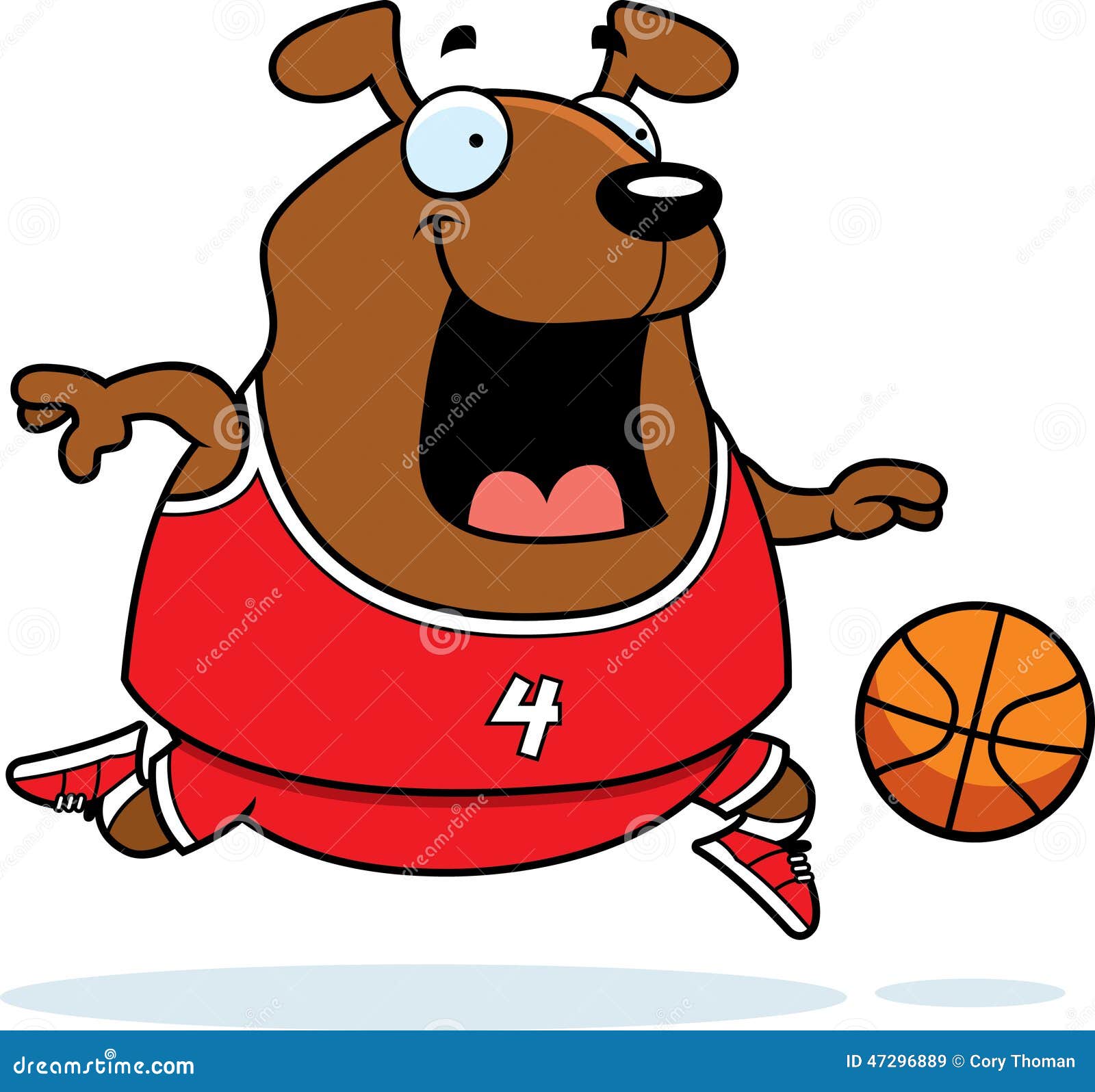 Cartoon Dog Basketball Stock Vector - Image: 47296889
