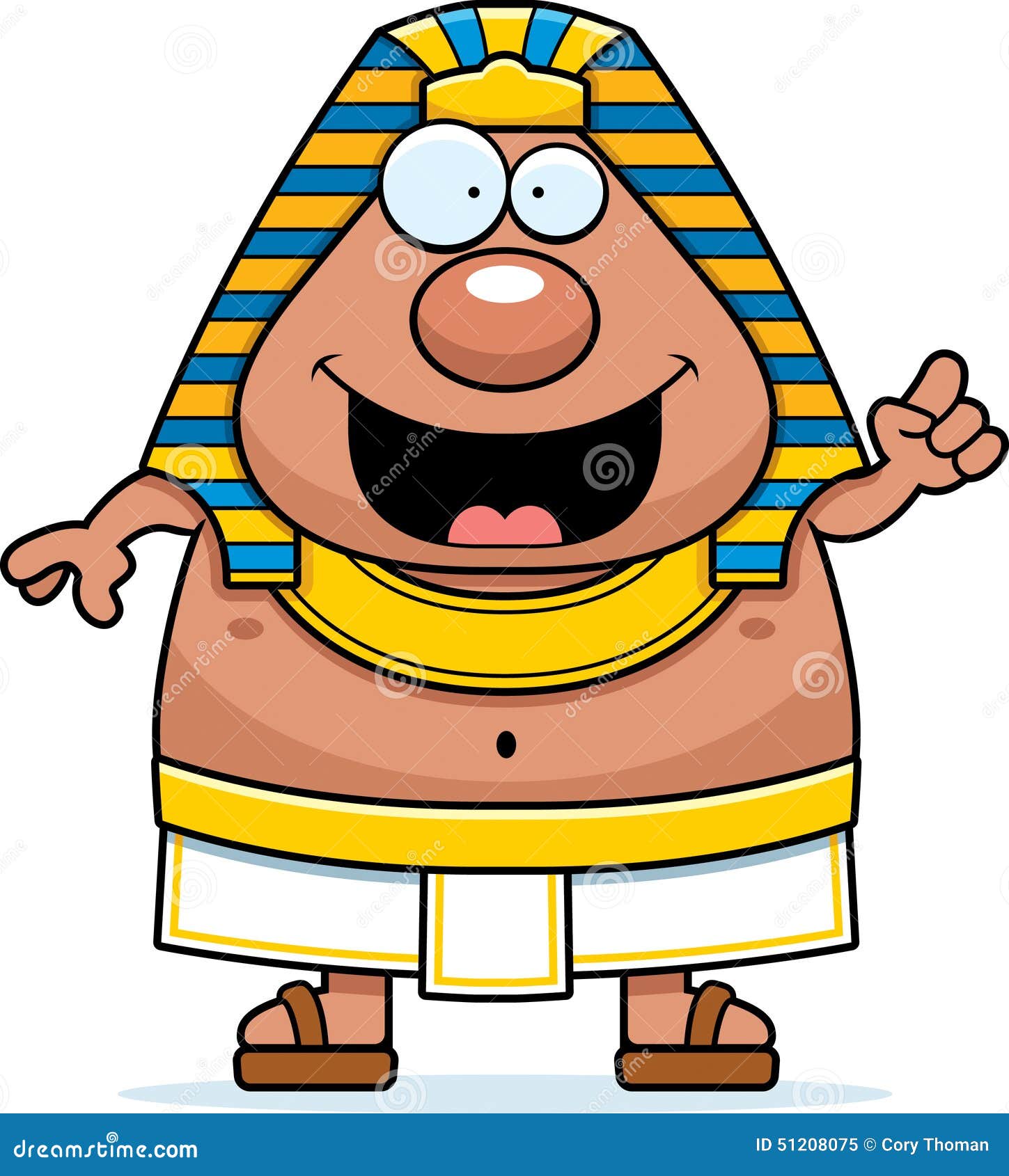 Cartoon Egyptian Pharaoh Idea Stock Vector - Image: 51208075