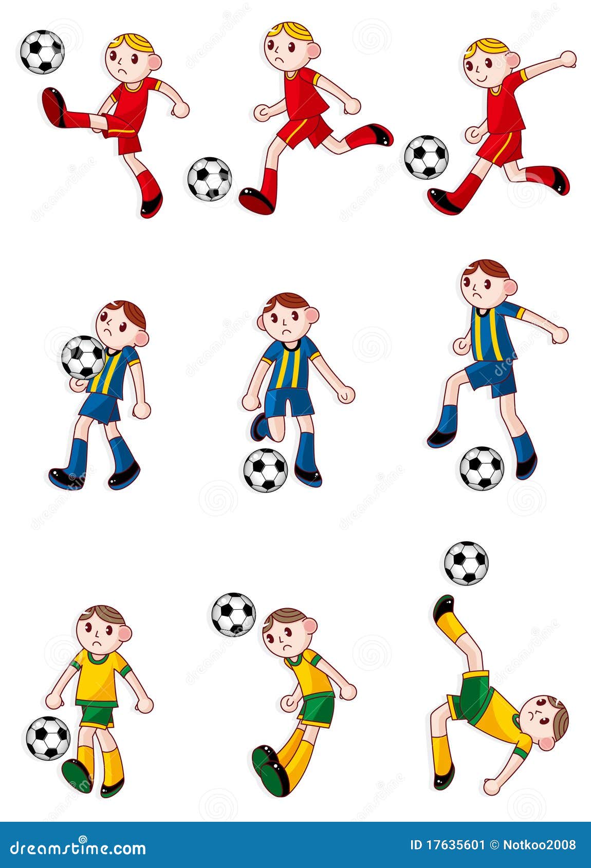 Cartoon Football Player Icon Stock Image - Image: 17635601