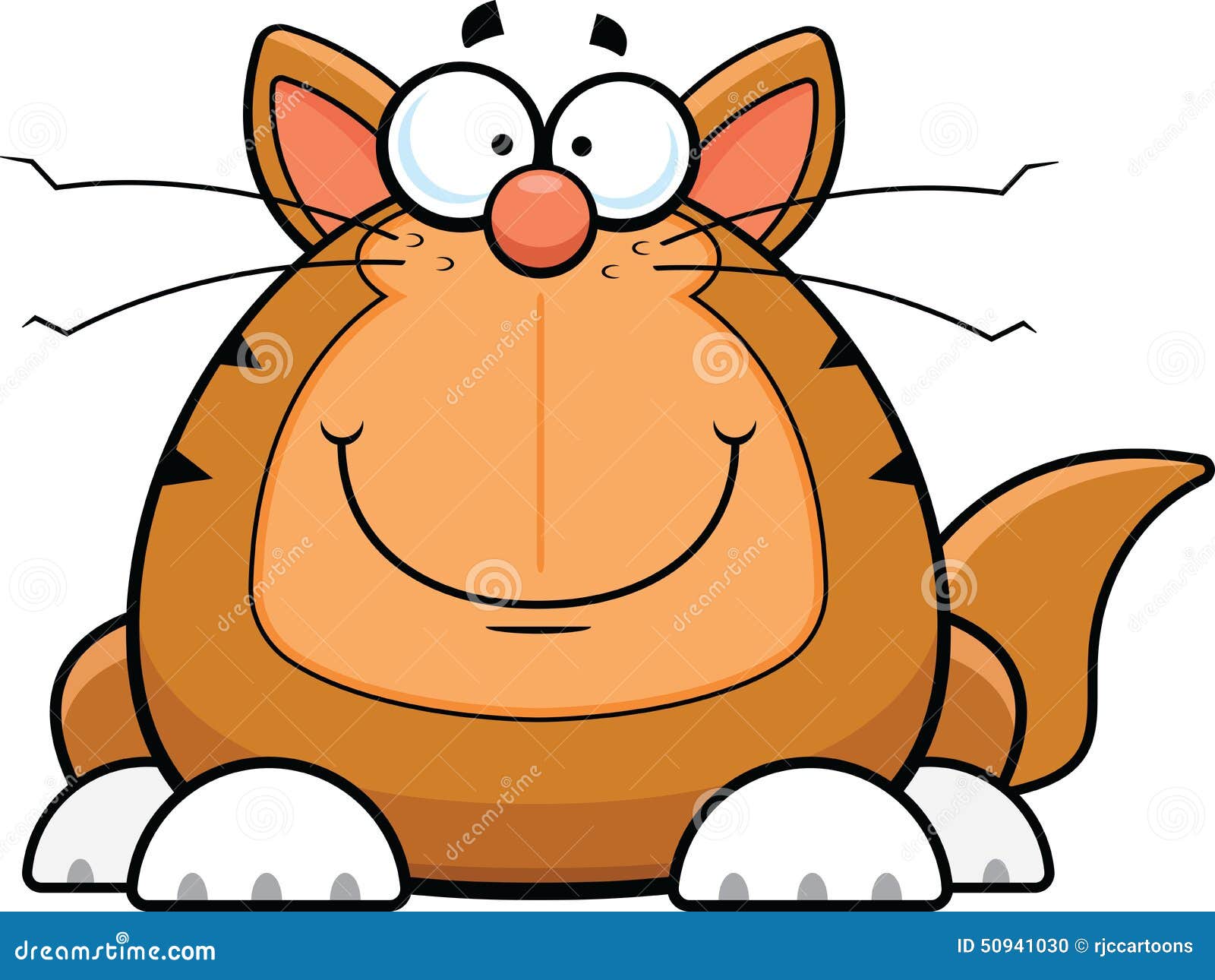 Cartoon Funny Cat Happy Stock Vector - Image: 50941030