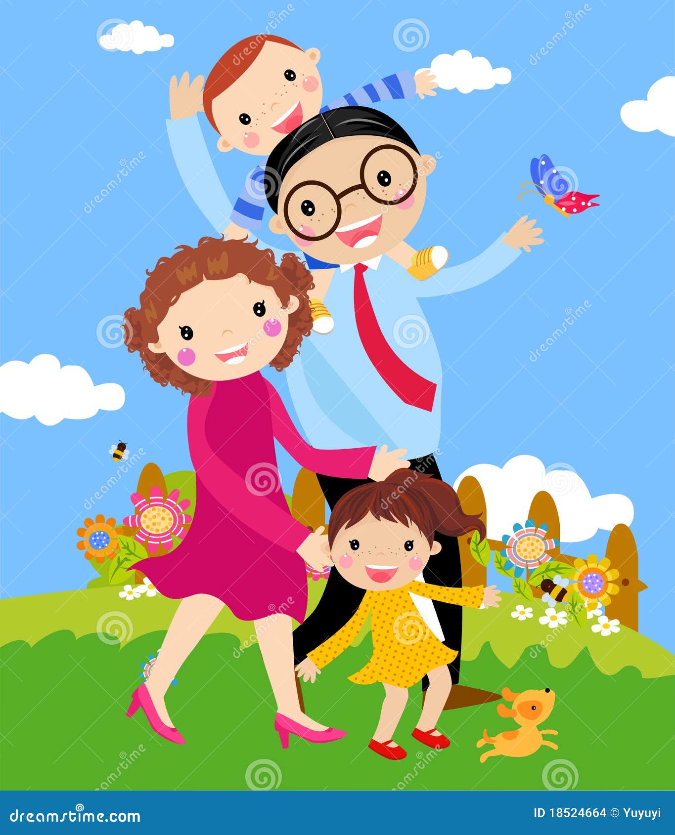 free clipart of family walking - photo #50