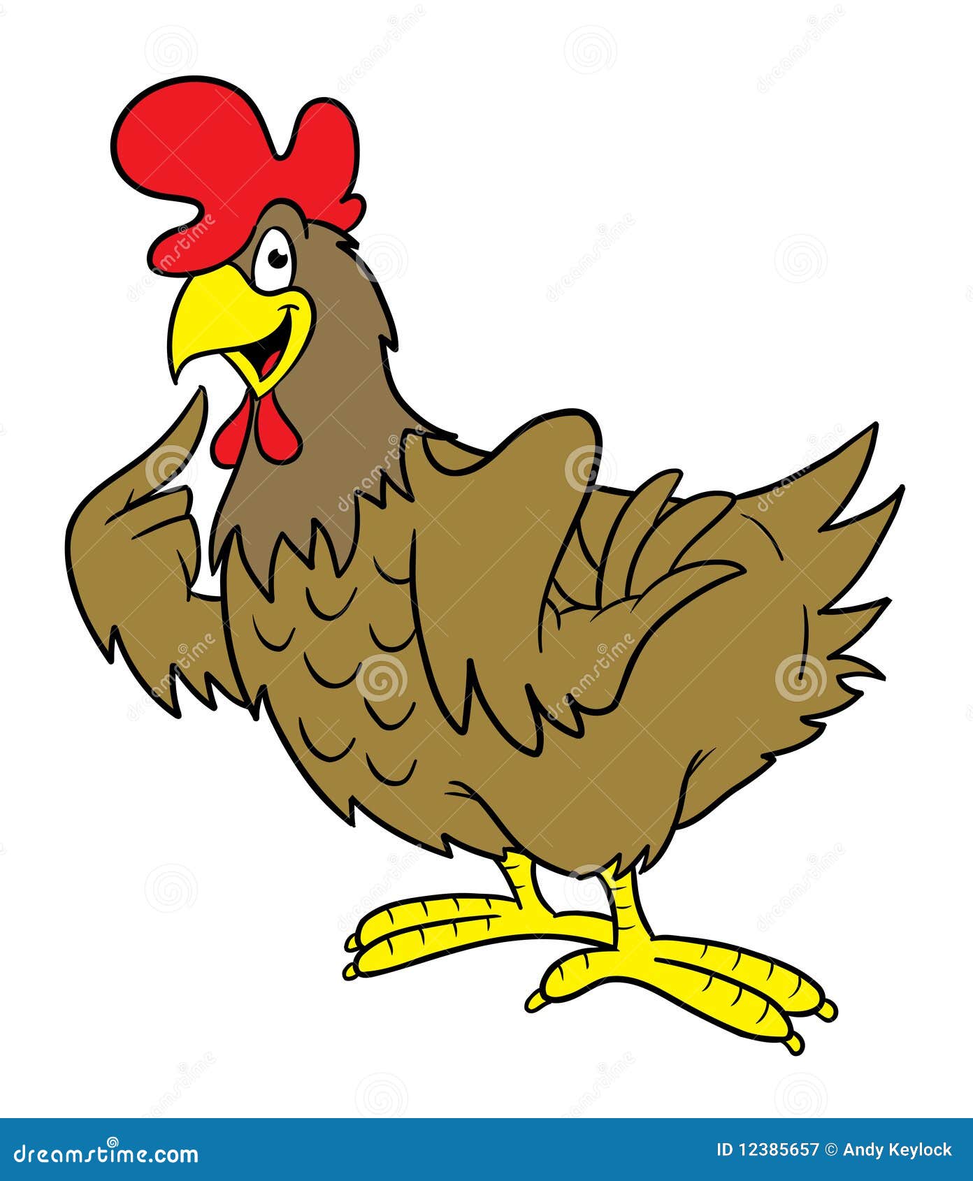 Cartoon Hen Royalty Free Stock Photography - Image: 12385657