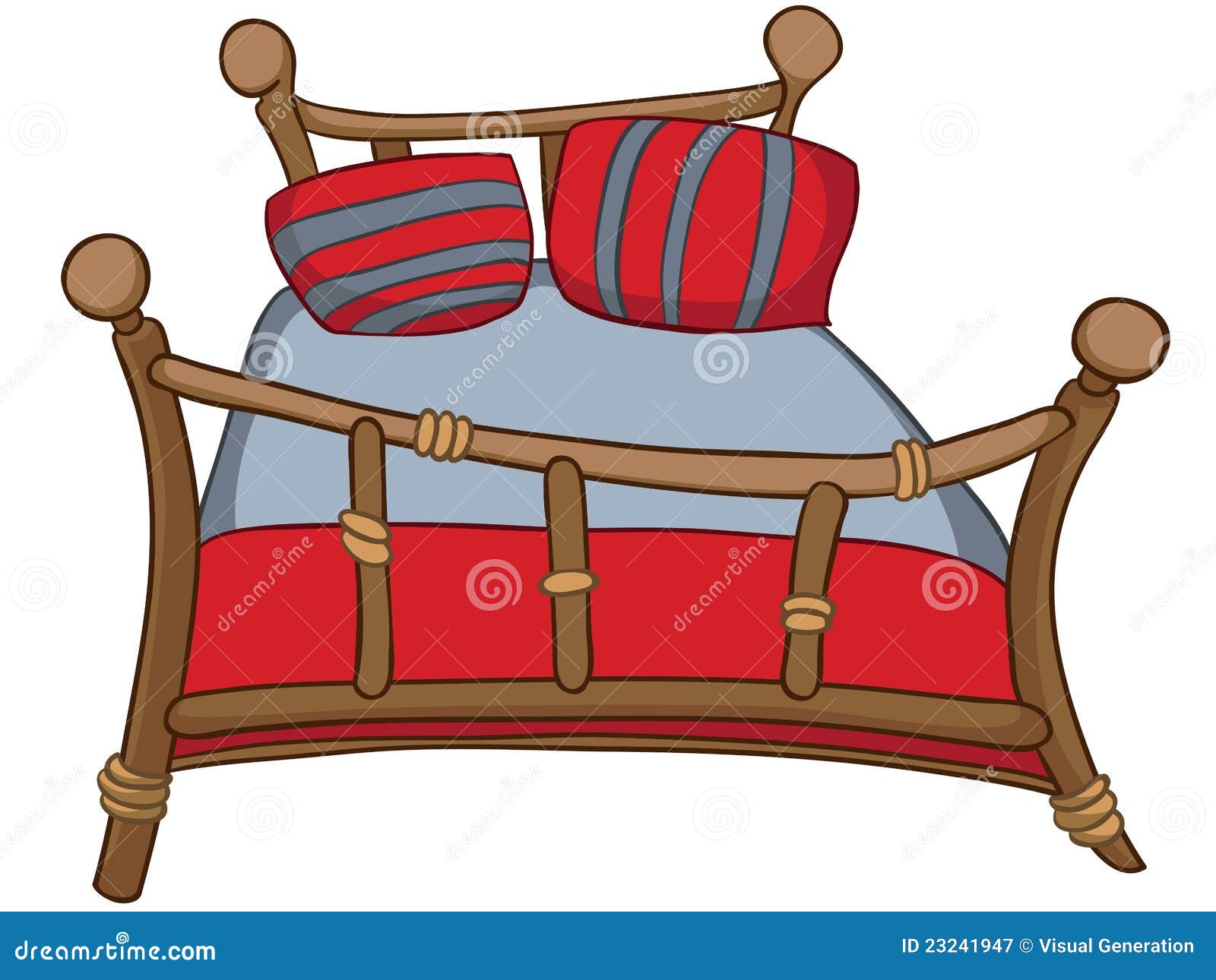 Cartoon Home Furniture Bed Royalty Free Stock Photography - Image ...