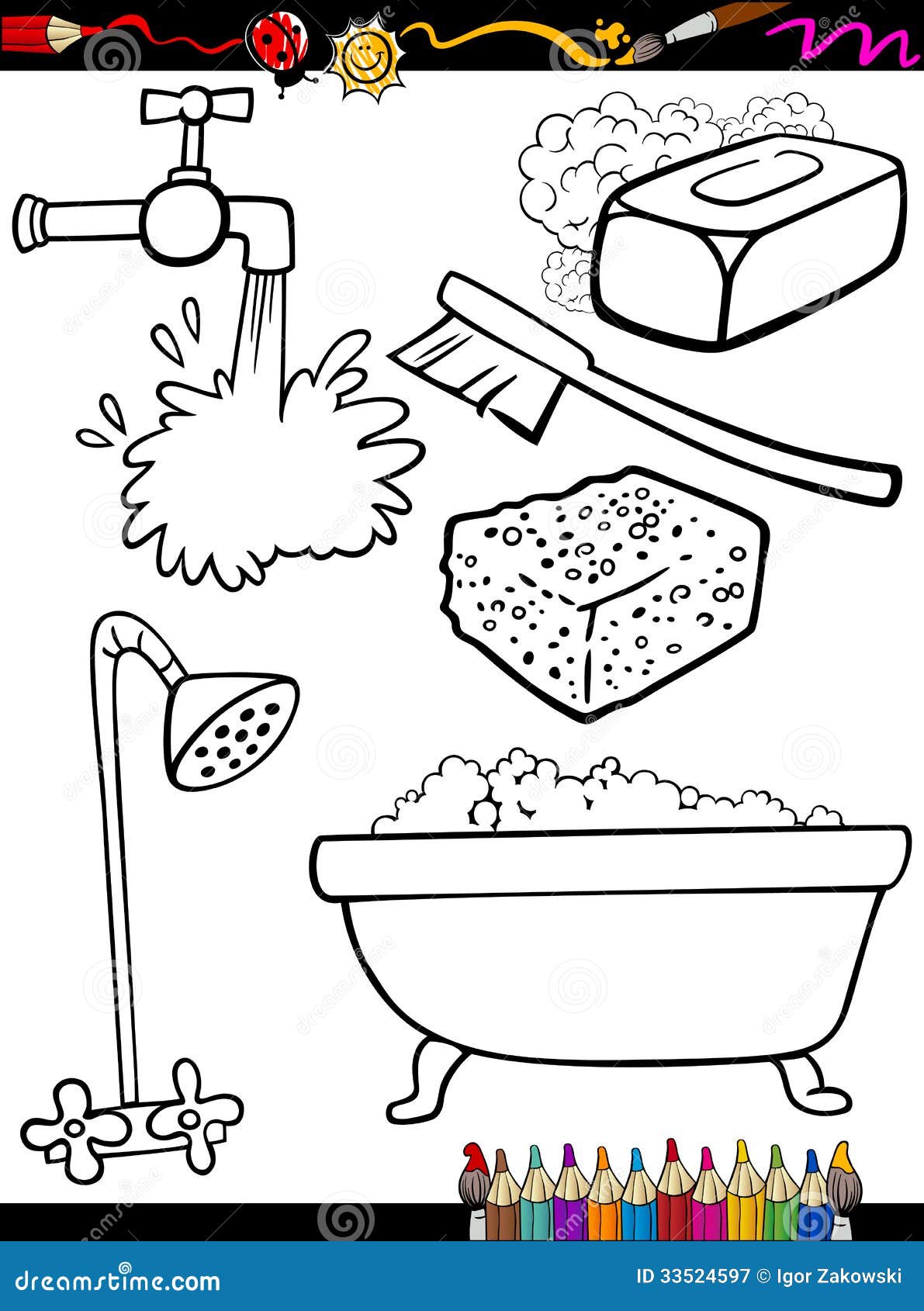 printable coloring pages personal hygiene - photo #4