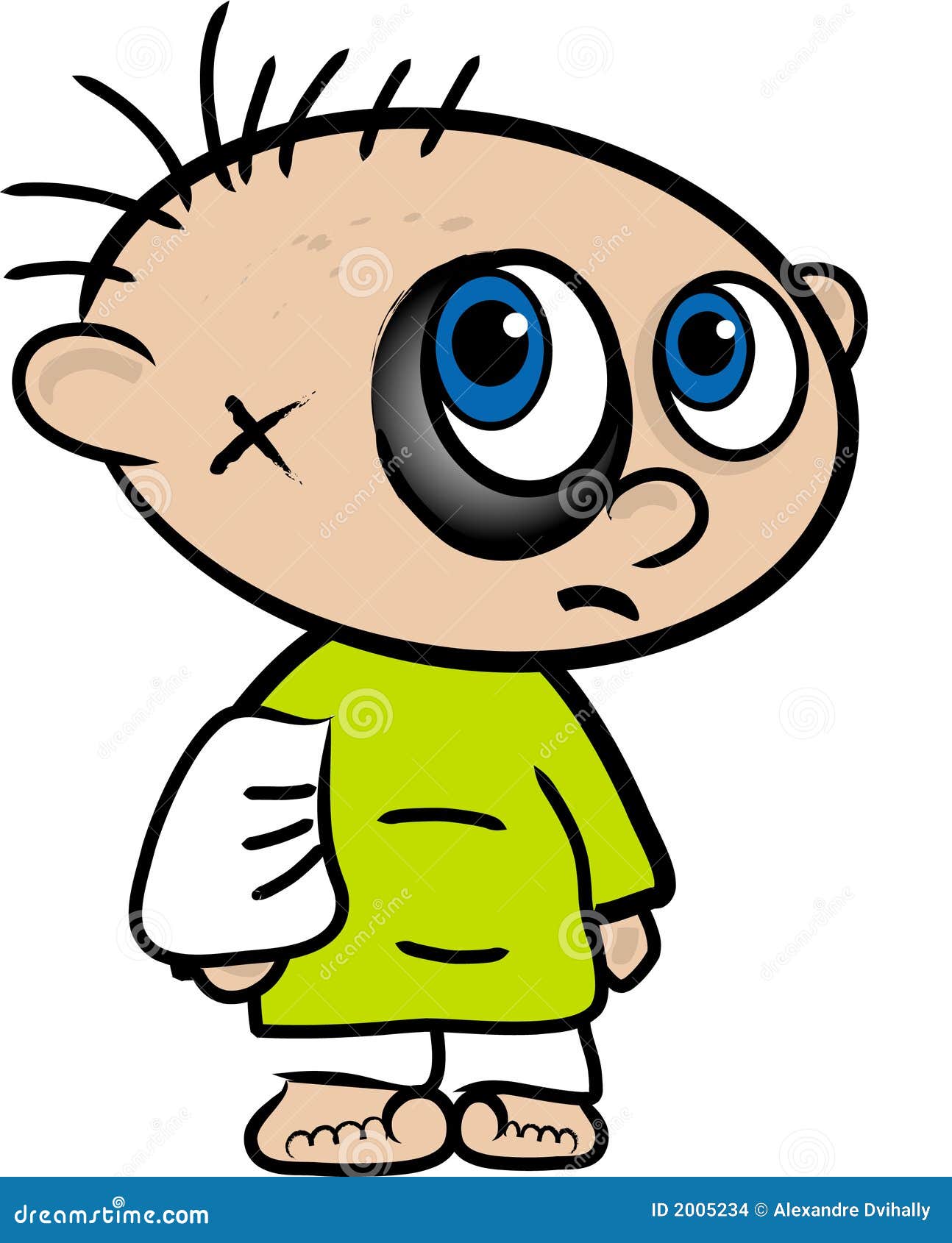 Cartoon Of An Injured Boy Stock Images - Image: 2005234