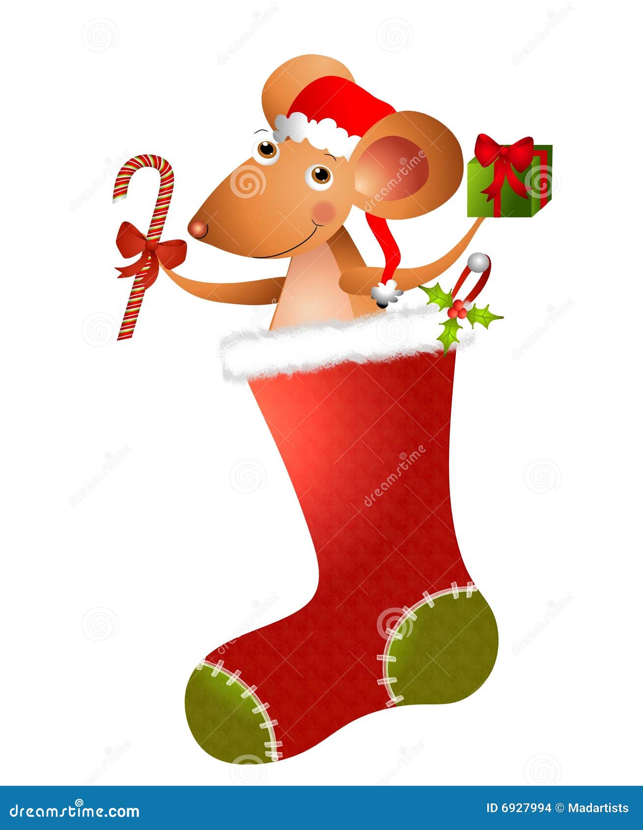 christmas mouse clipart - photo #24