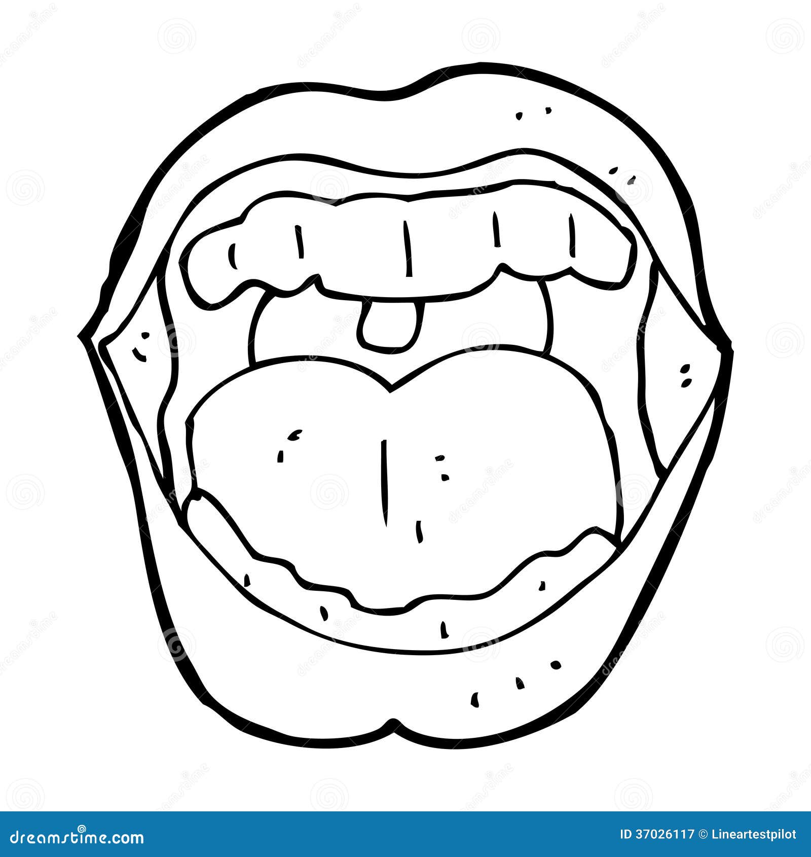 mouth clipart black and white free - photo #45