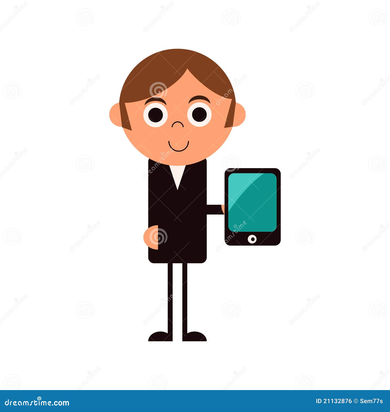 Cartoon Office Worker Illustration Royalty Free Stock Image - Image