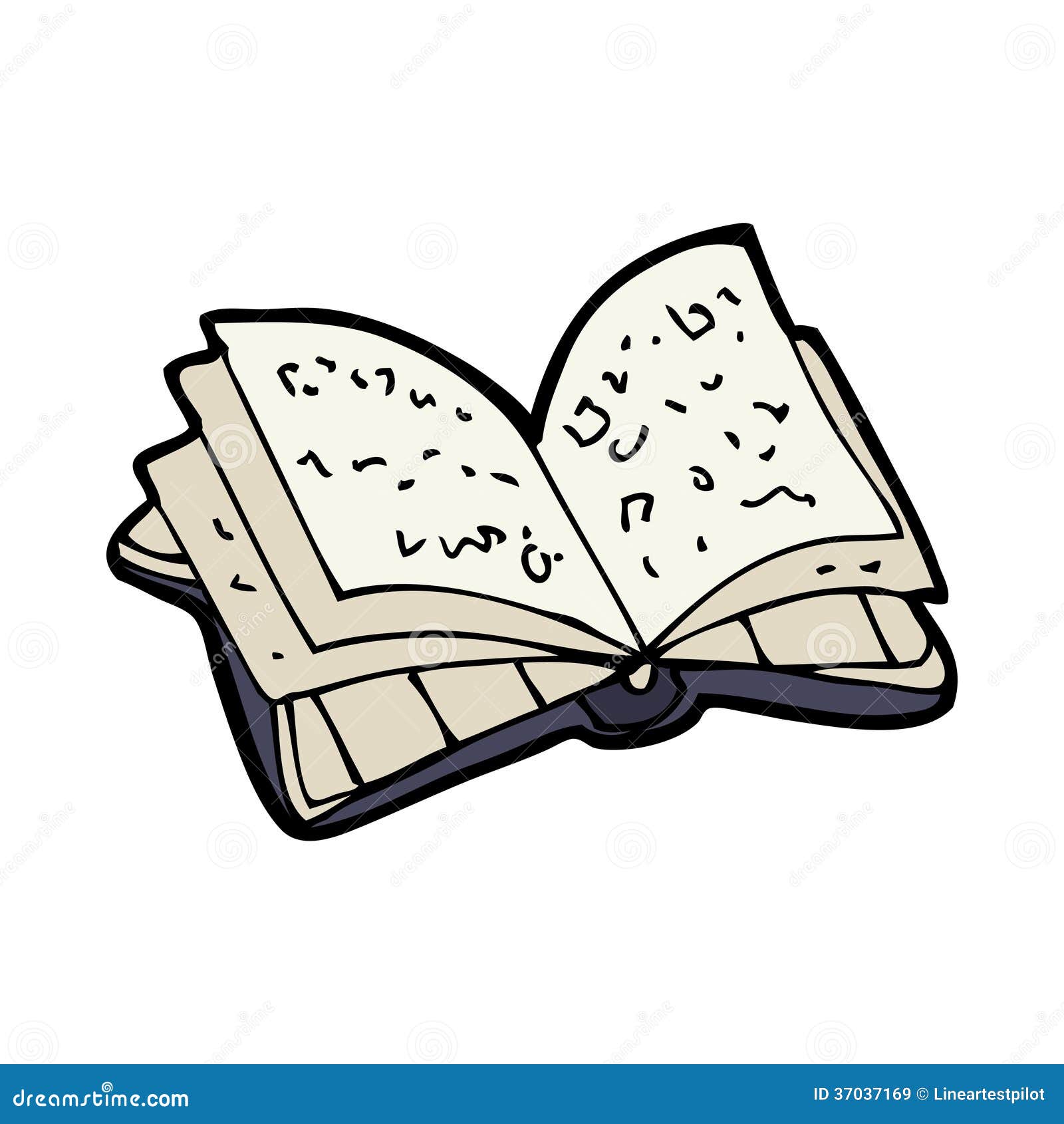 Cartoon Open Book Royalty Free Stock Images - Image: 37037169