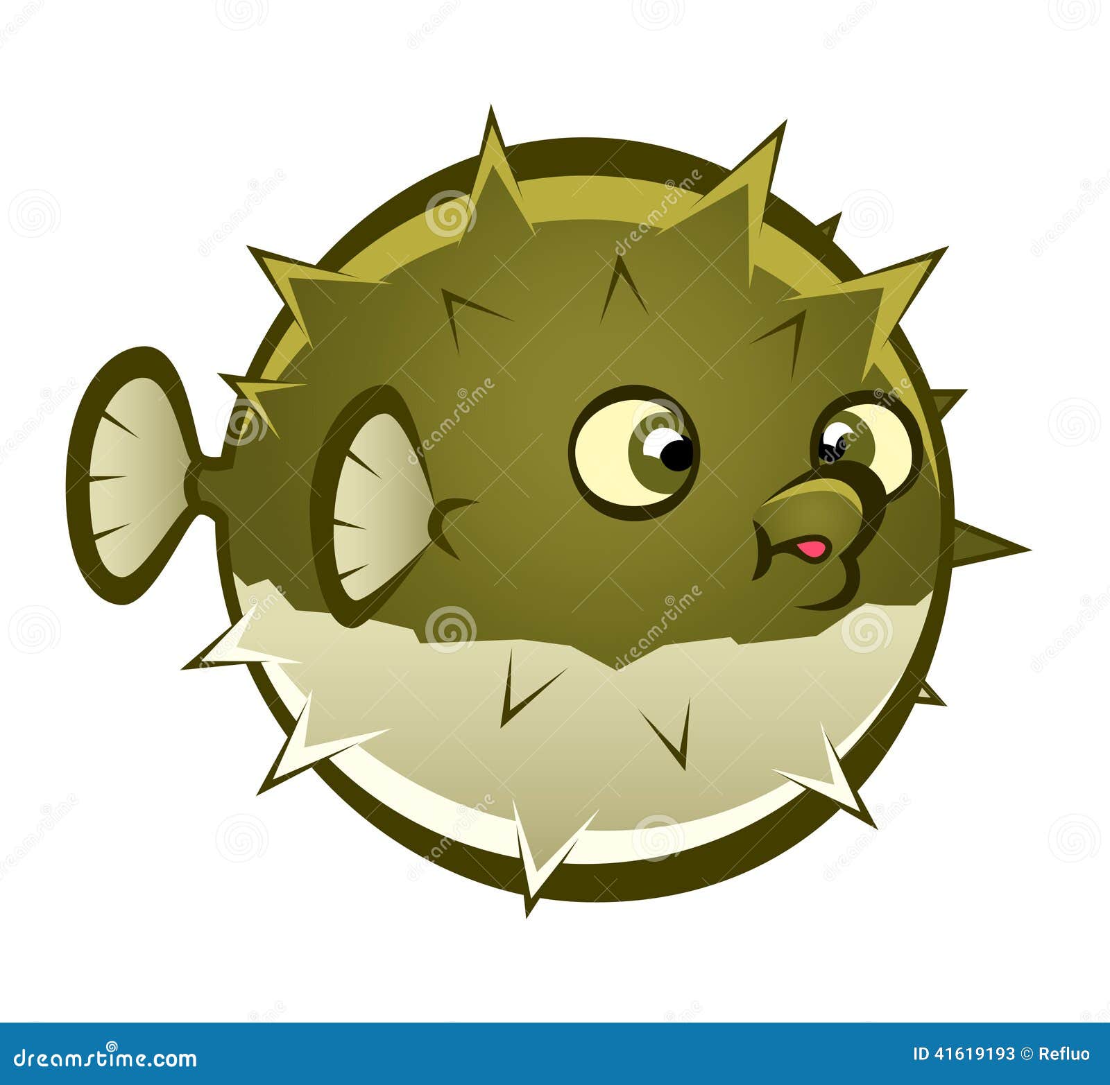 Cartoon Puffer Fish Stock Vector - Image: 41619193