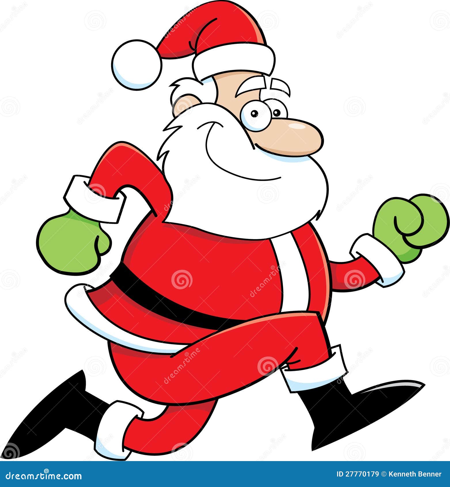 santa exercising clipart - photo #24