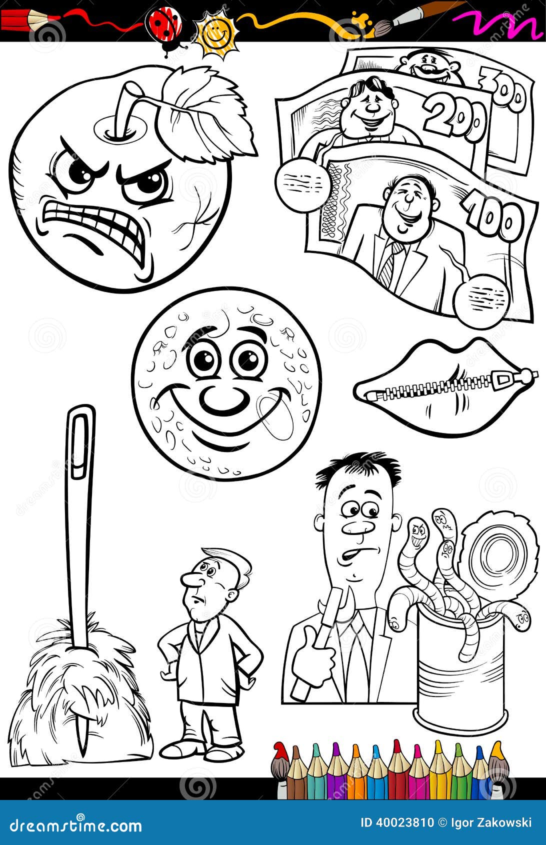 idiom coloring pages - photo #24