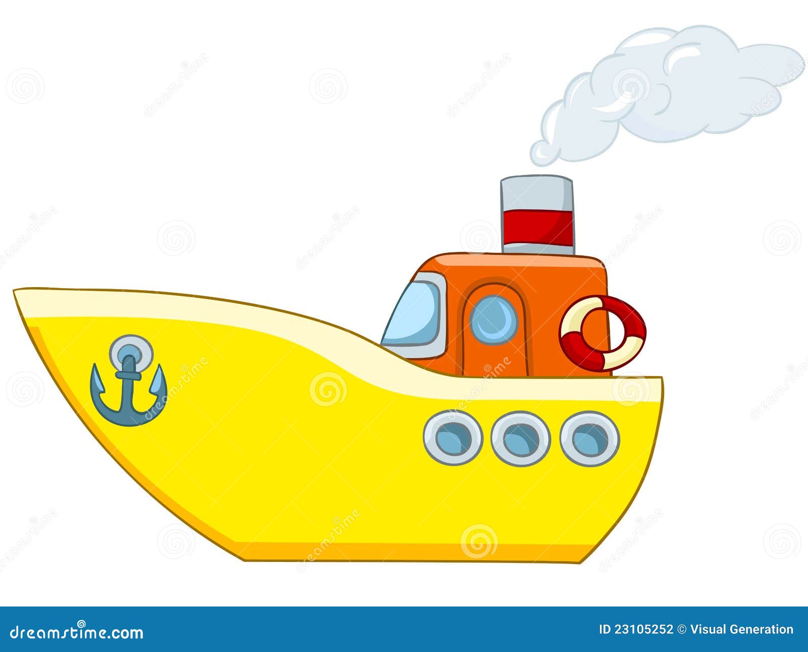 Cartoon Ship Stock Photography - Image: 23105252