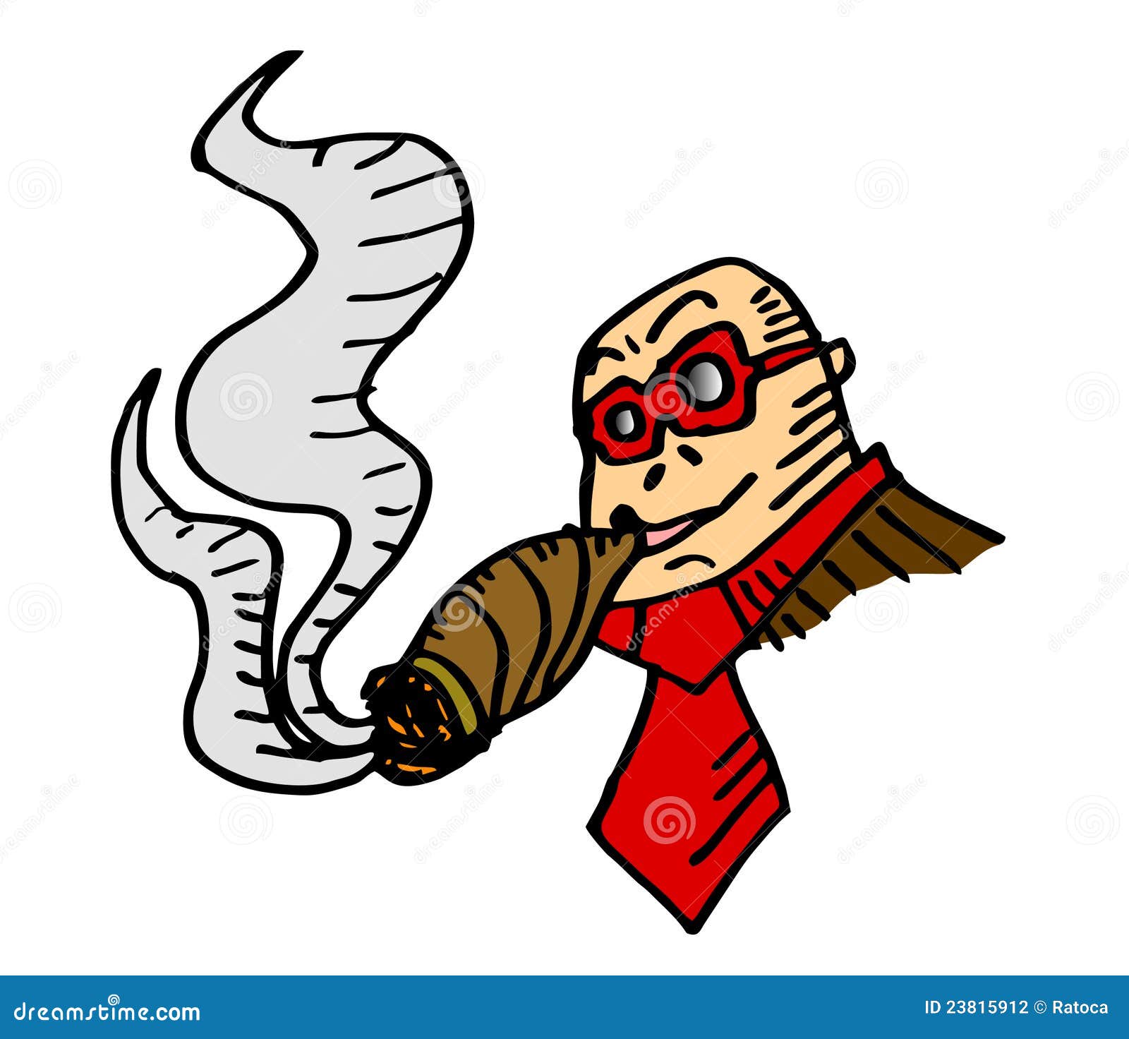 Cartoon Smoking Stock Photography - Image: 23815912