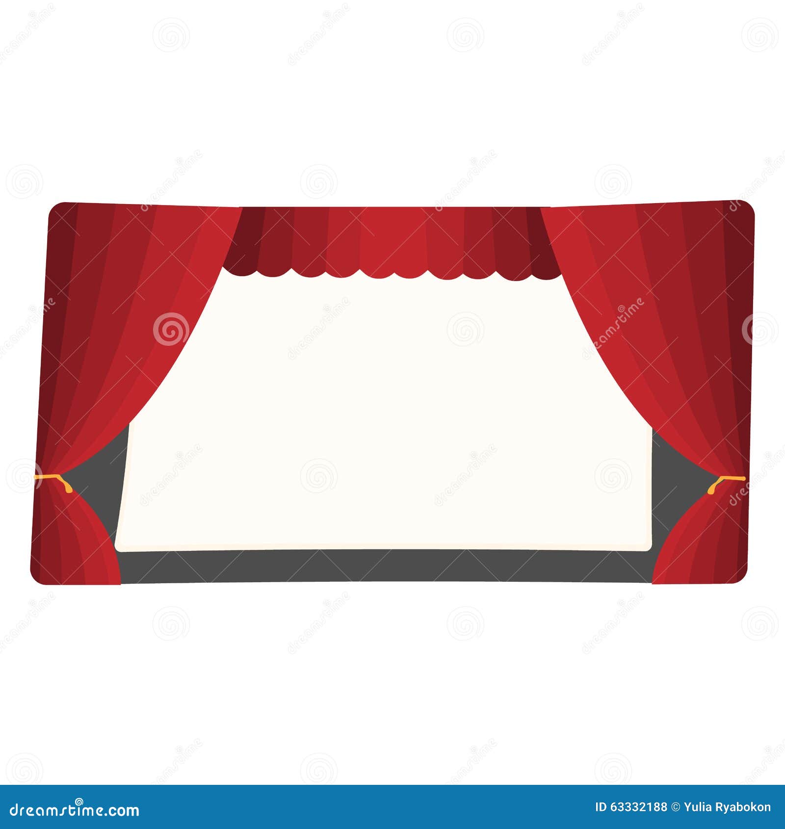 Cartoon Theater Stage Stock Vector - Image: 63332188