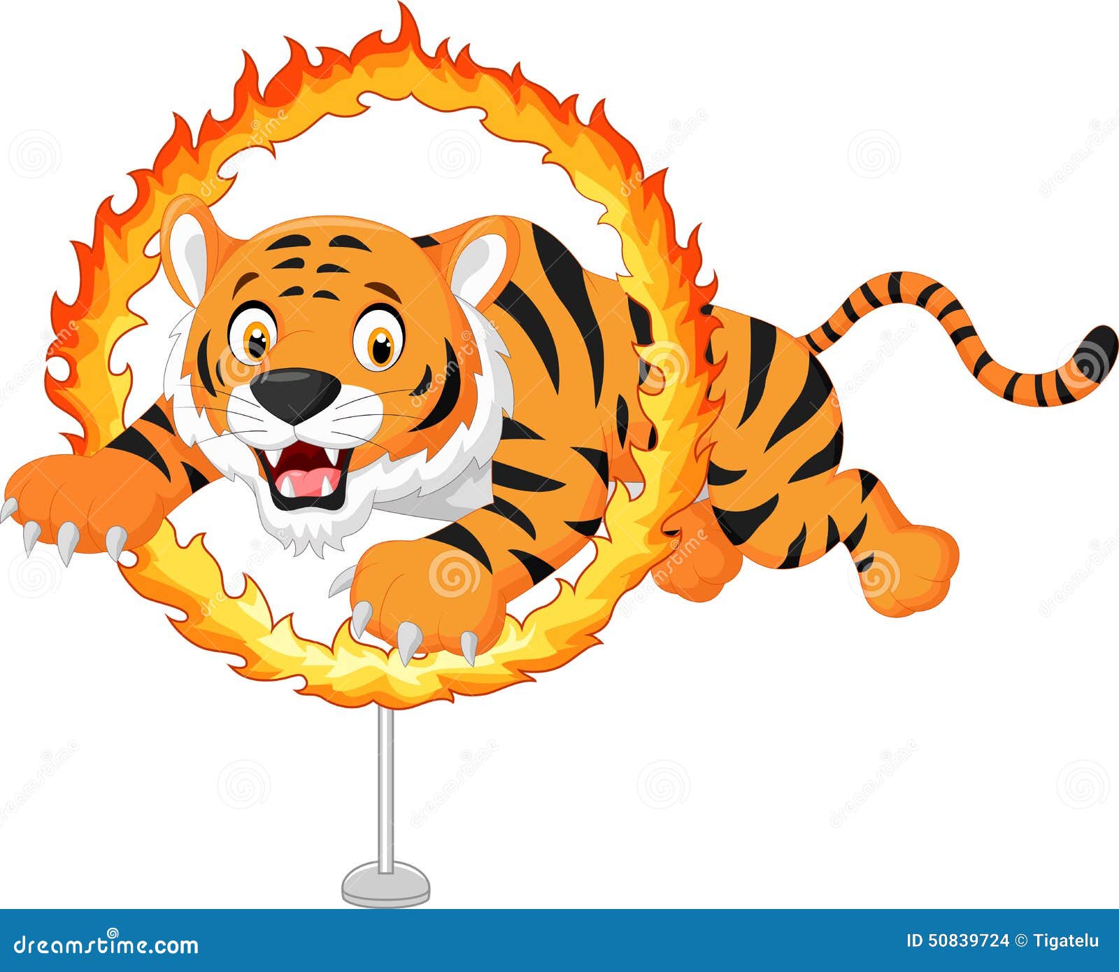 tiger jumping clipart - photo #47