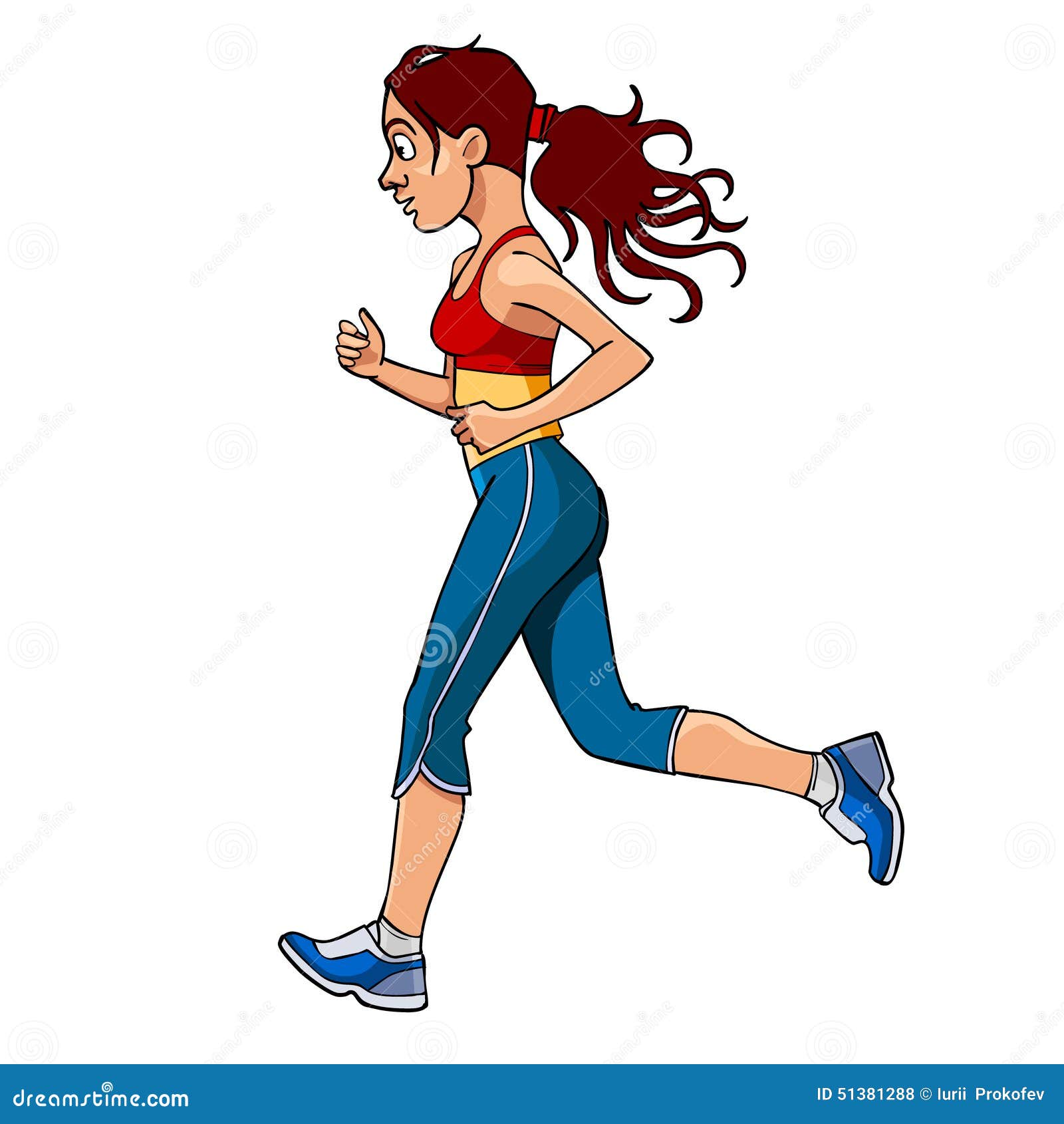 clipart girl jogging - photo #35