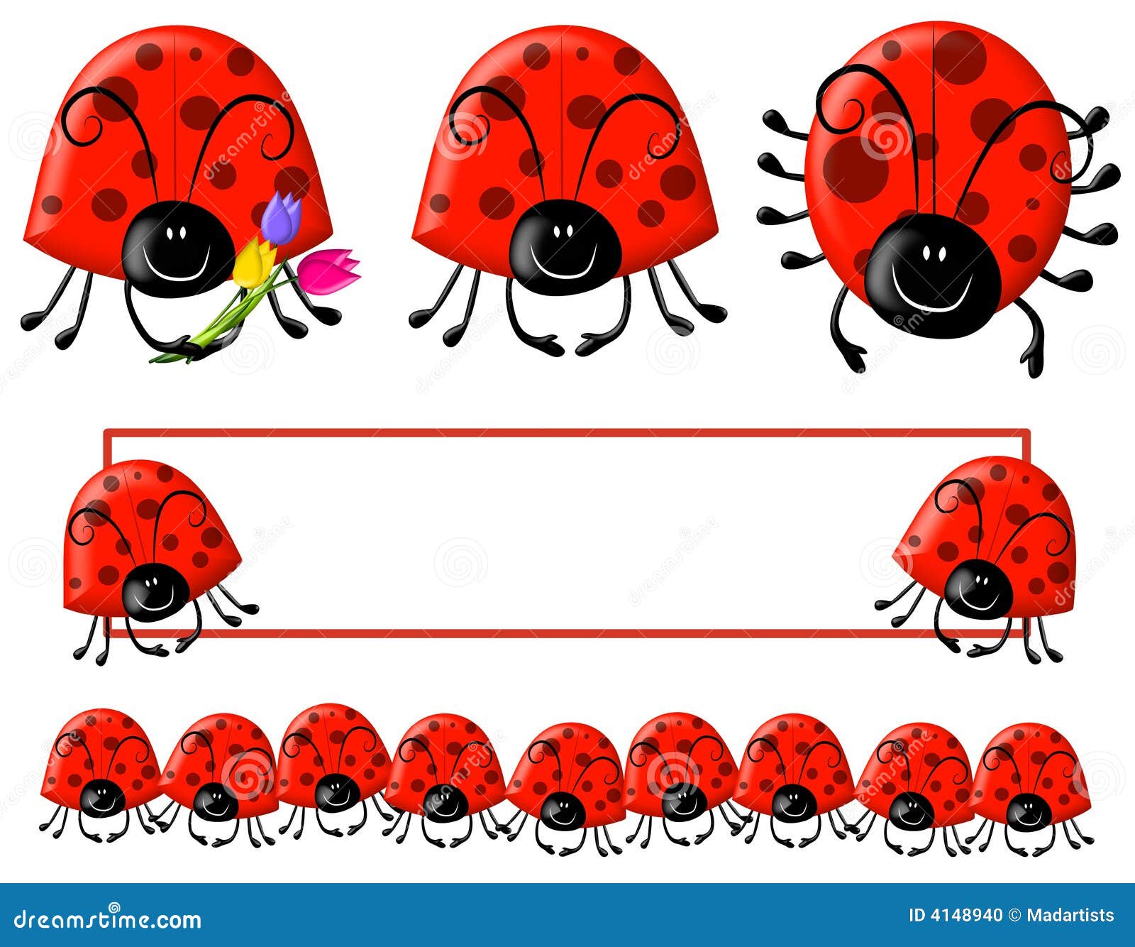 ladybug clip art borders - photo #37