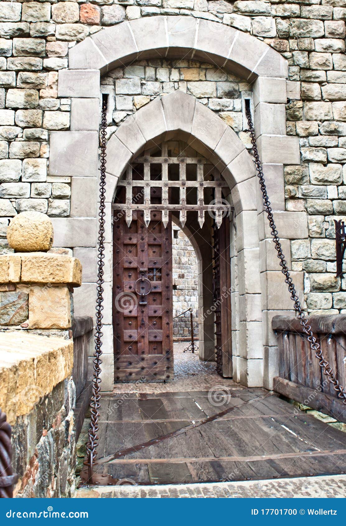 Castle front door