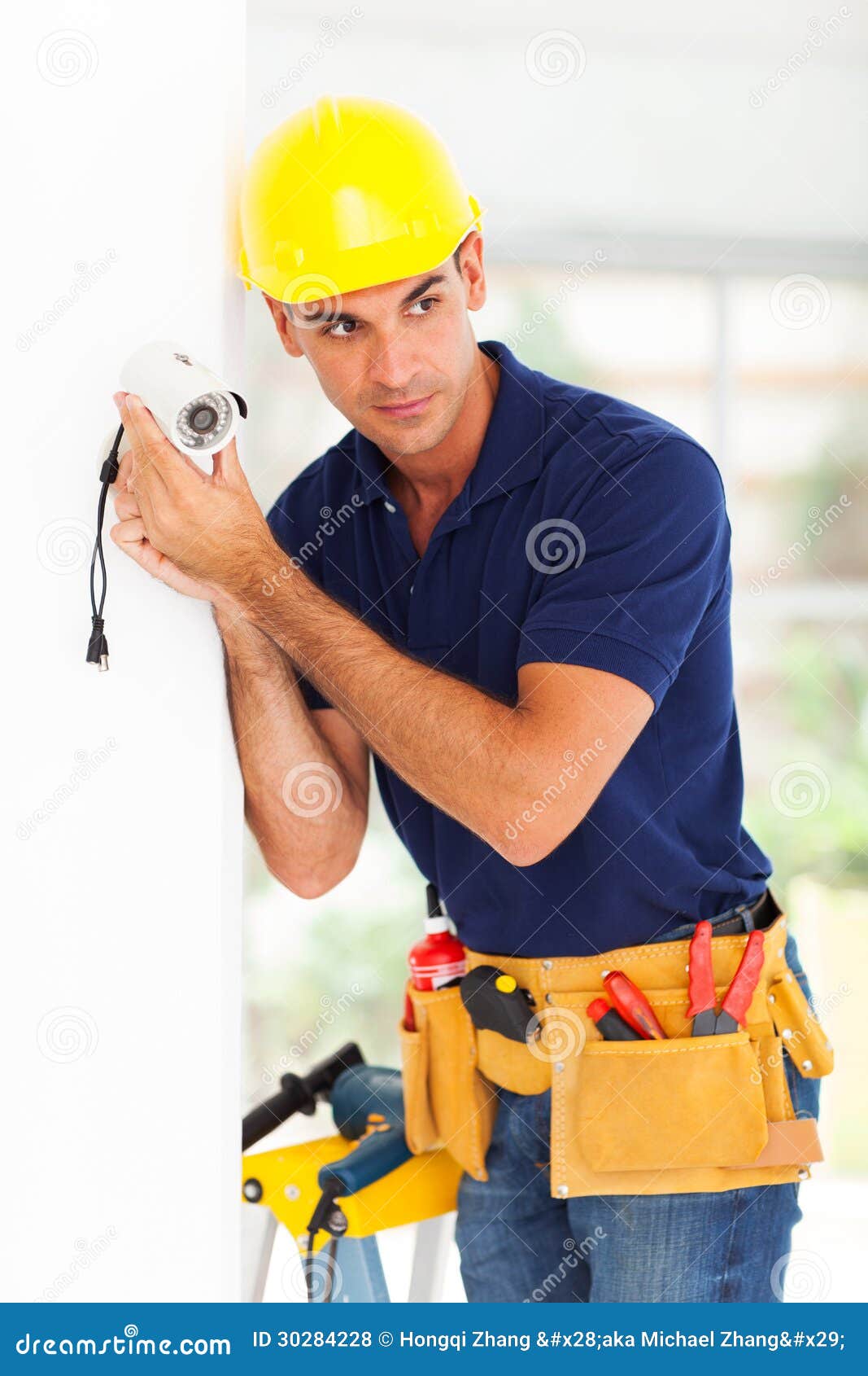 Technician Adjusting Camera Royalty Free Stock Photos Image 30284228