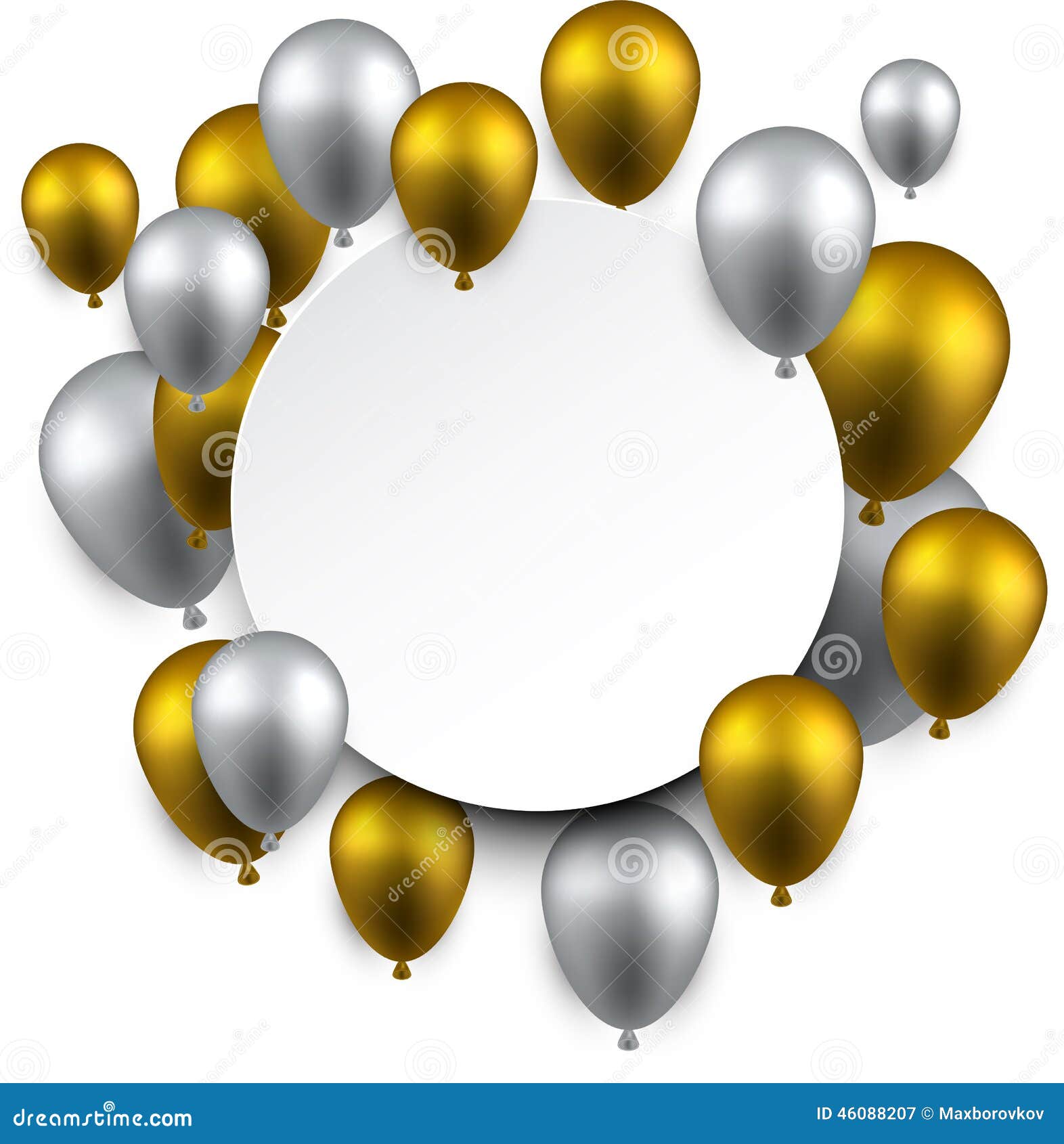 celebrate frame background with balloons stock vector christmas mail label