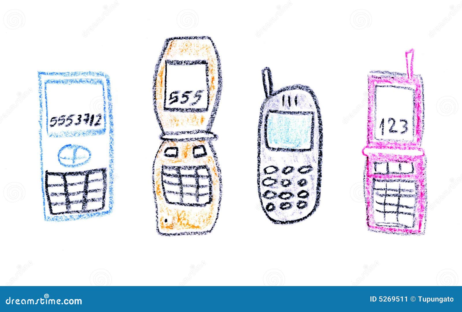 Cell Phones Stock Image - Image: 5269511