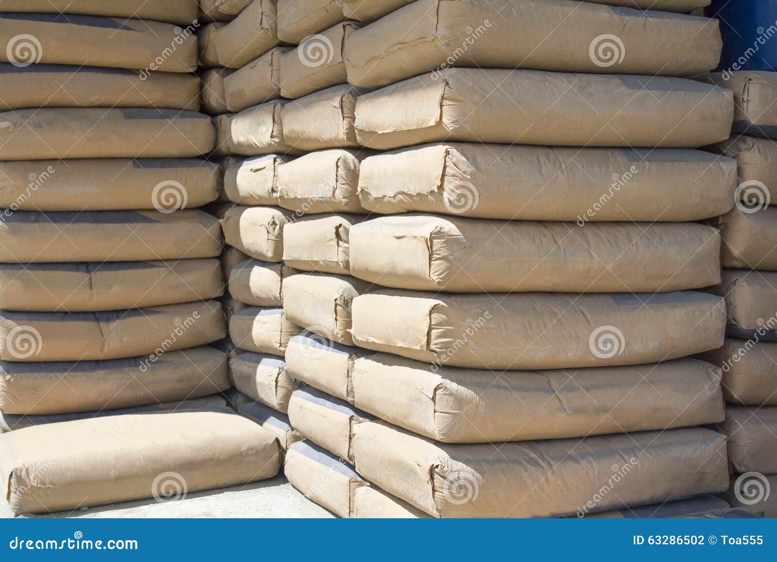 Cement Bags Stock Photo - Image: 63286502