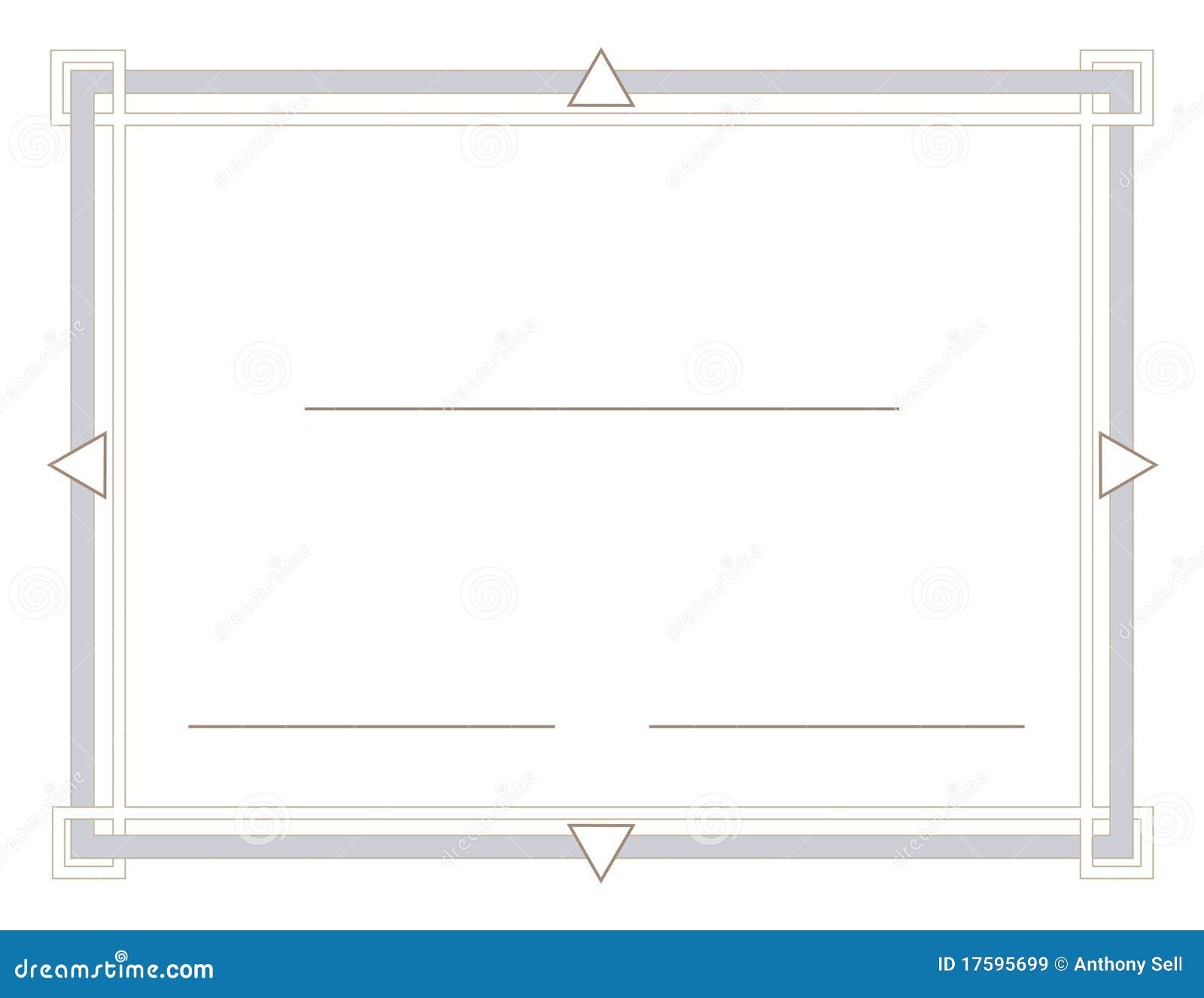 Certificate Border Letter Sized 002 Royalty Free Stock Images
