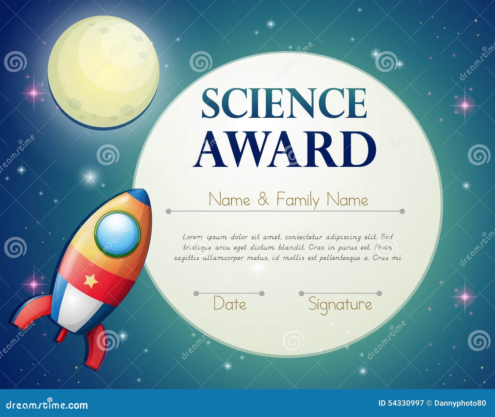 Certificate Stock Vector Image 54330997