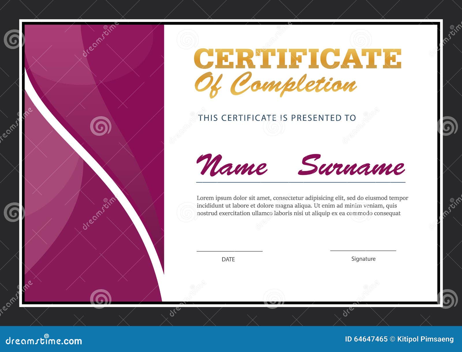 certificate template size certificate template diploma layout stock vector image certificate template size certificate template diploma layout stock vector image