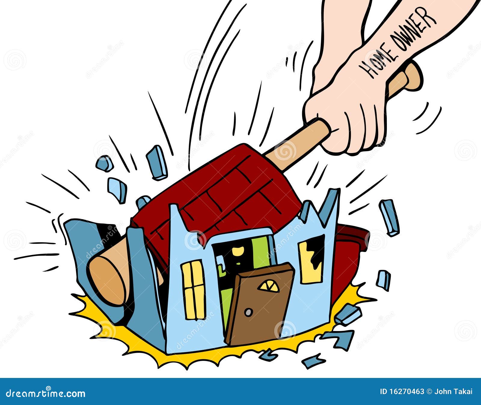 destroyed house clipart - photo #4