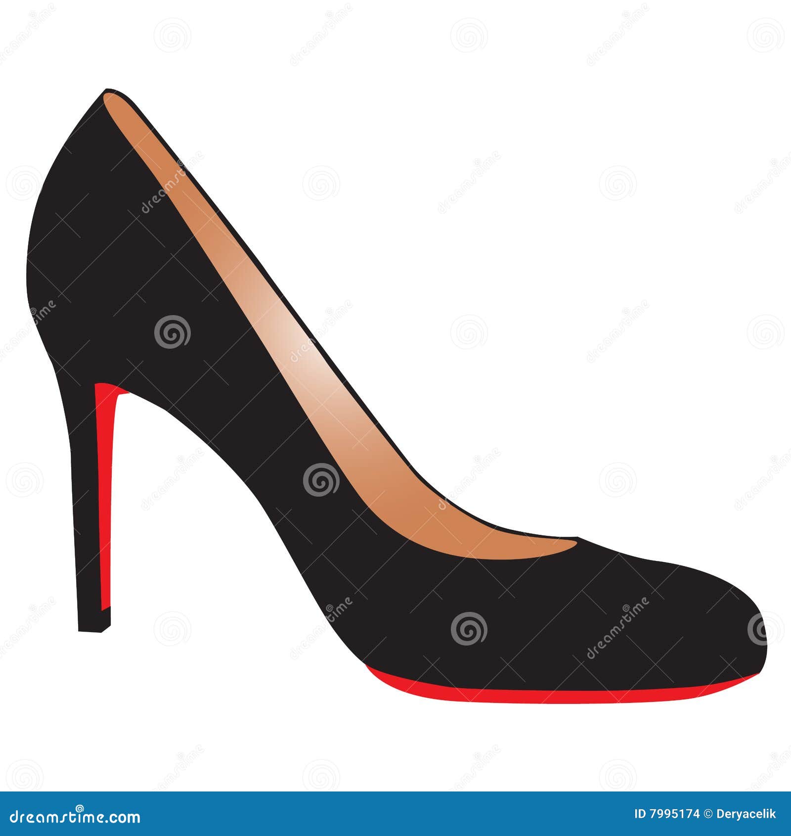 Chaussure Noire Sexy De Haut-talon Avec La Semelle Rouge Images stock ...