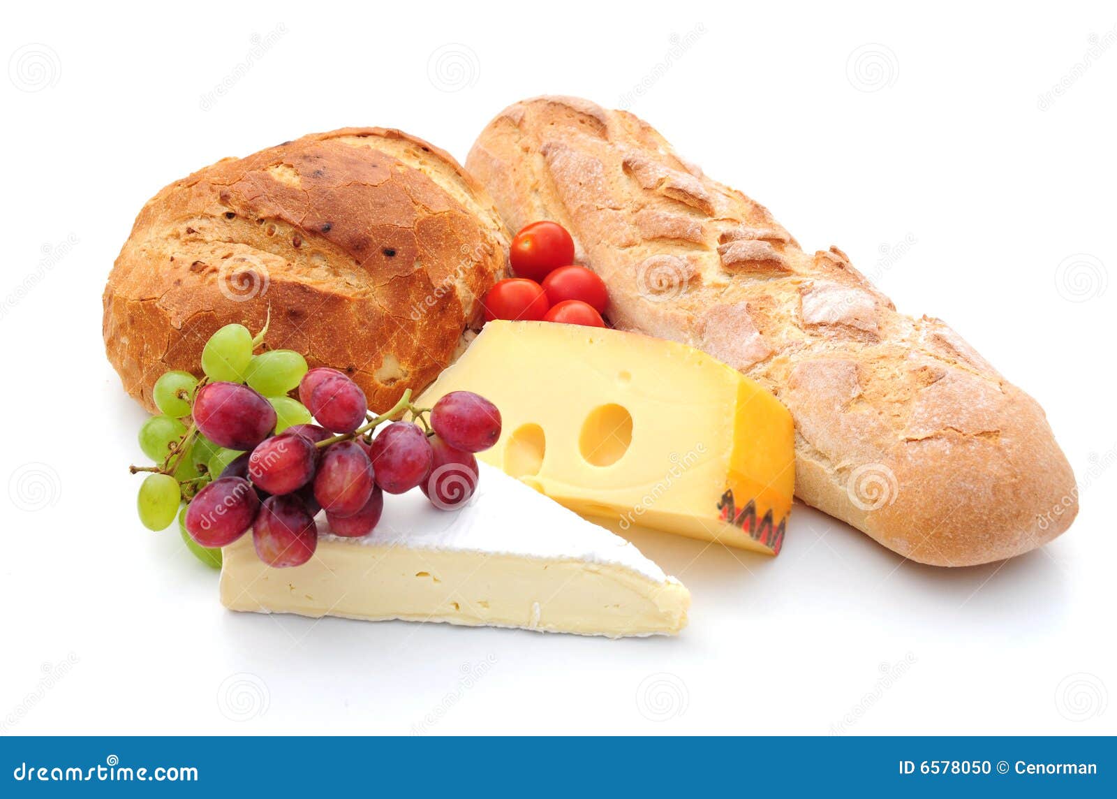 Cheese Bread And Fruit Stock Photo Image 6578050