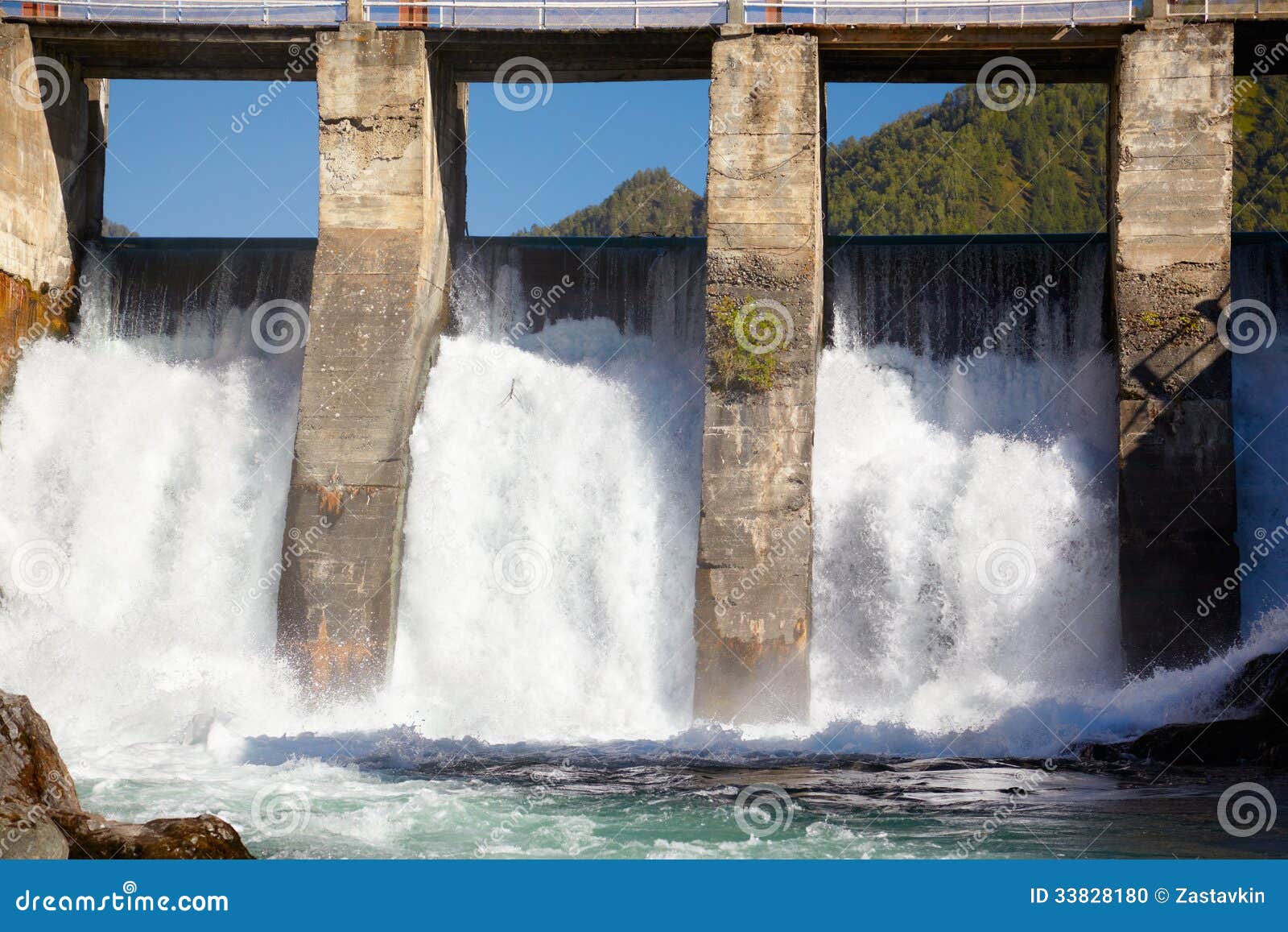 Chemal Hydroelectric Power Plant Stock Image