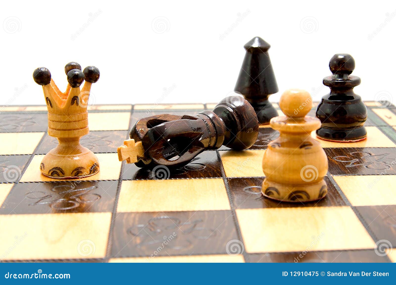 Fallen King Chess Piece