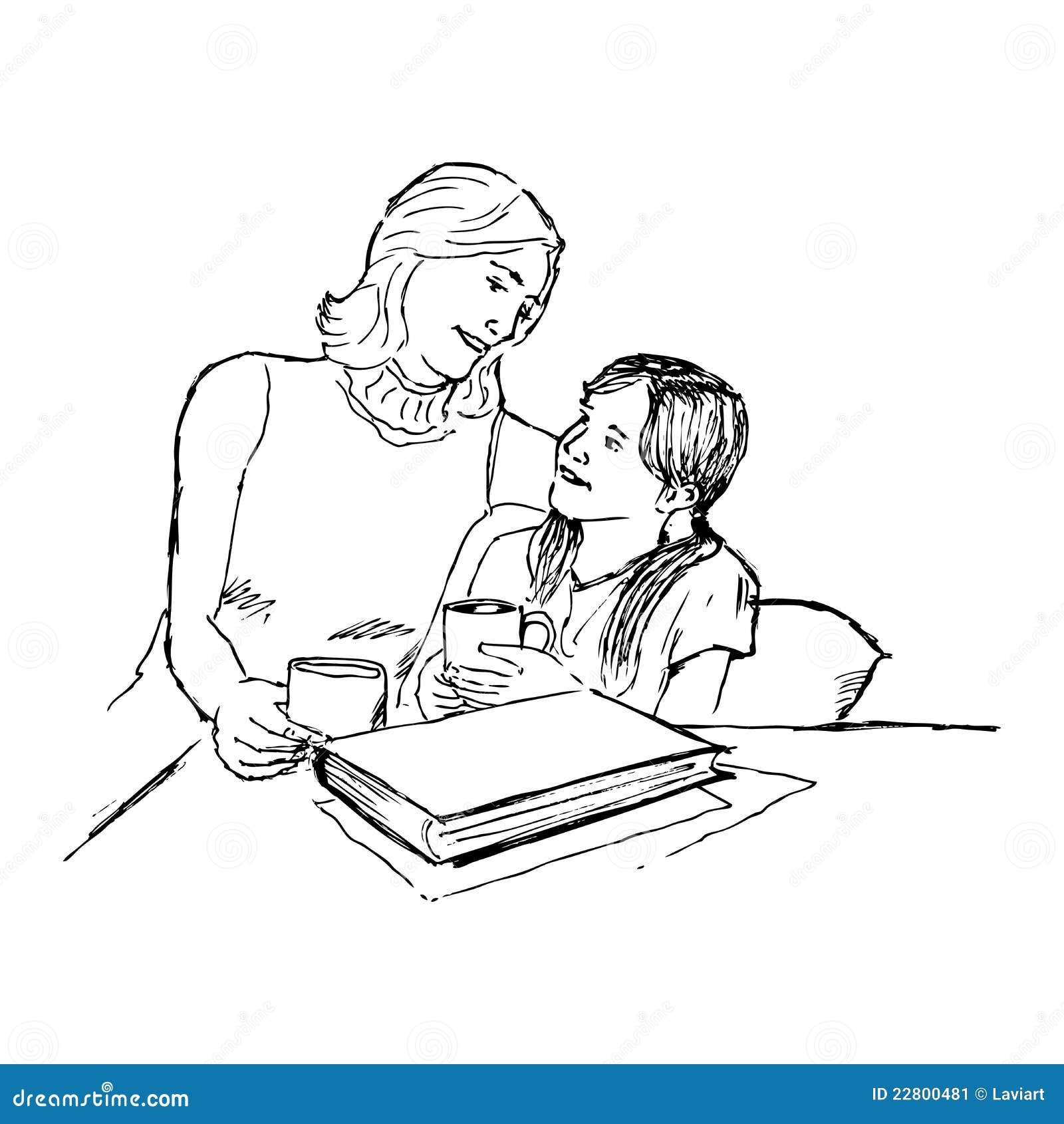 Chica Joven Con Su Mamá Imagen de archivo - Imagen: 22800481