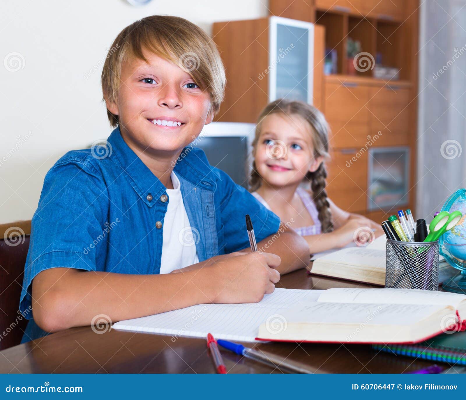 photo of child doing homework photo of child doing homework