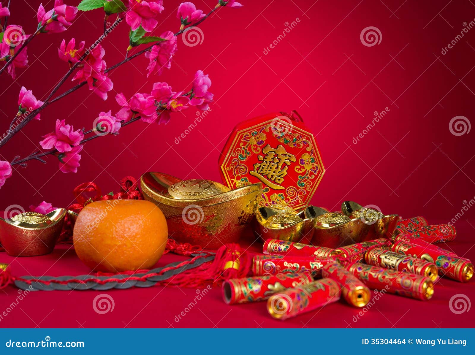 new year decorations symbols new year decoration plum blossom and gold bullion new year decorations symbols new year decoration plum blossom and gold bullion