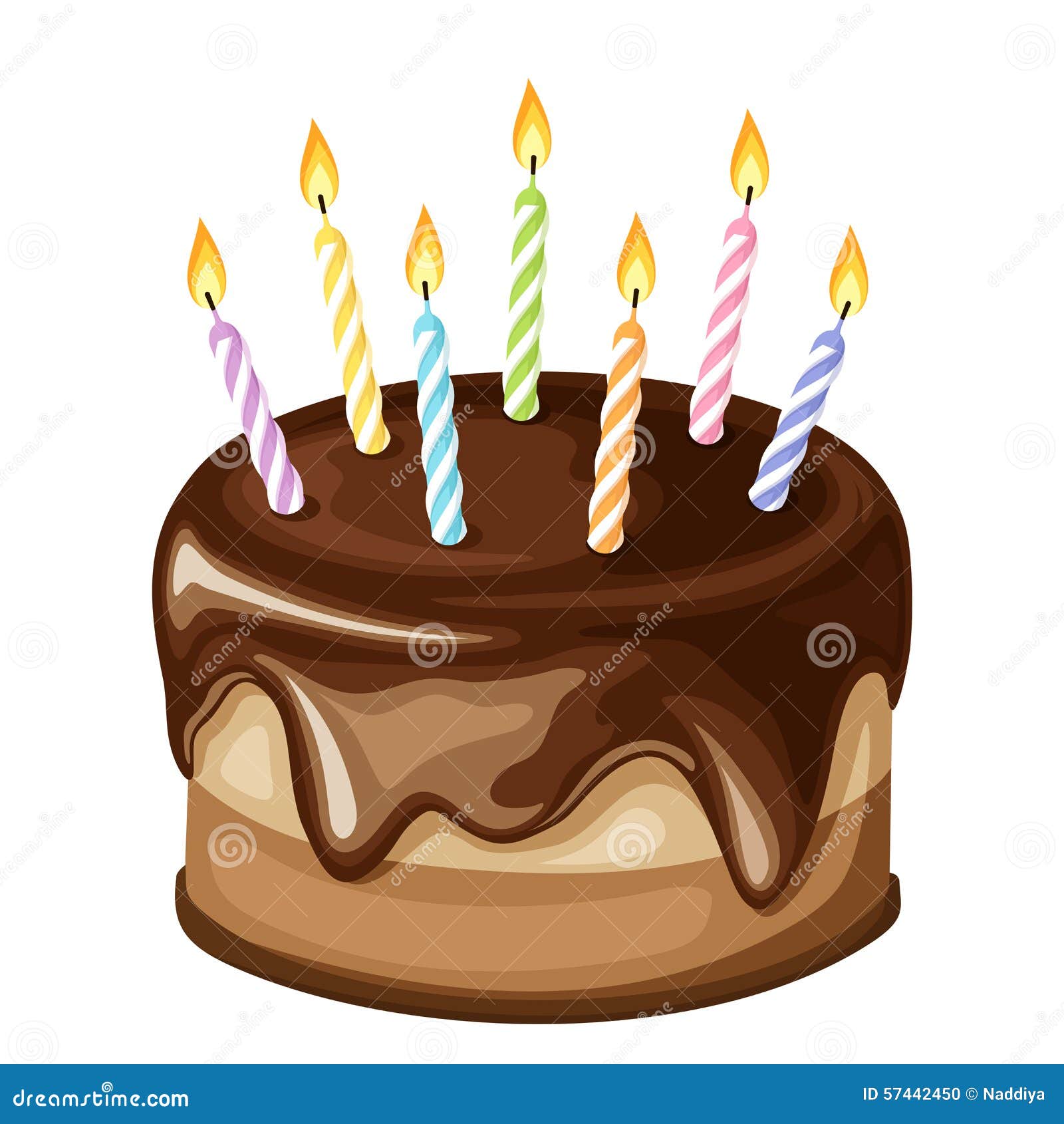 Cartoon Birthday Cake Without Candles Cartoon Birthday Cake Without Candles