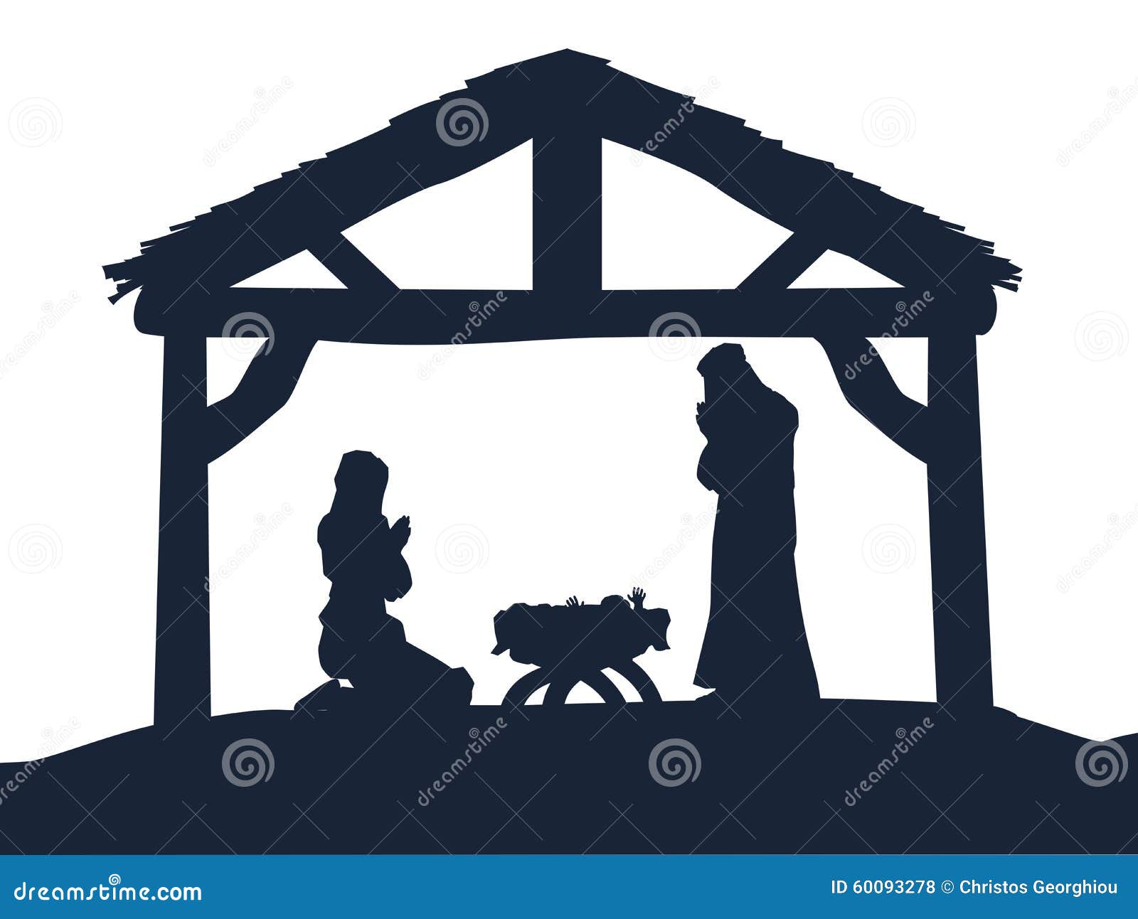 free baby jesus silhouette clip art - photo #46