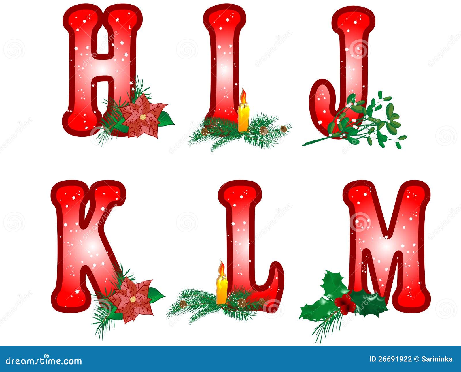 christmas alphabet clipart letters - photo #47