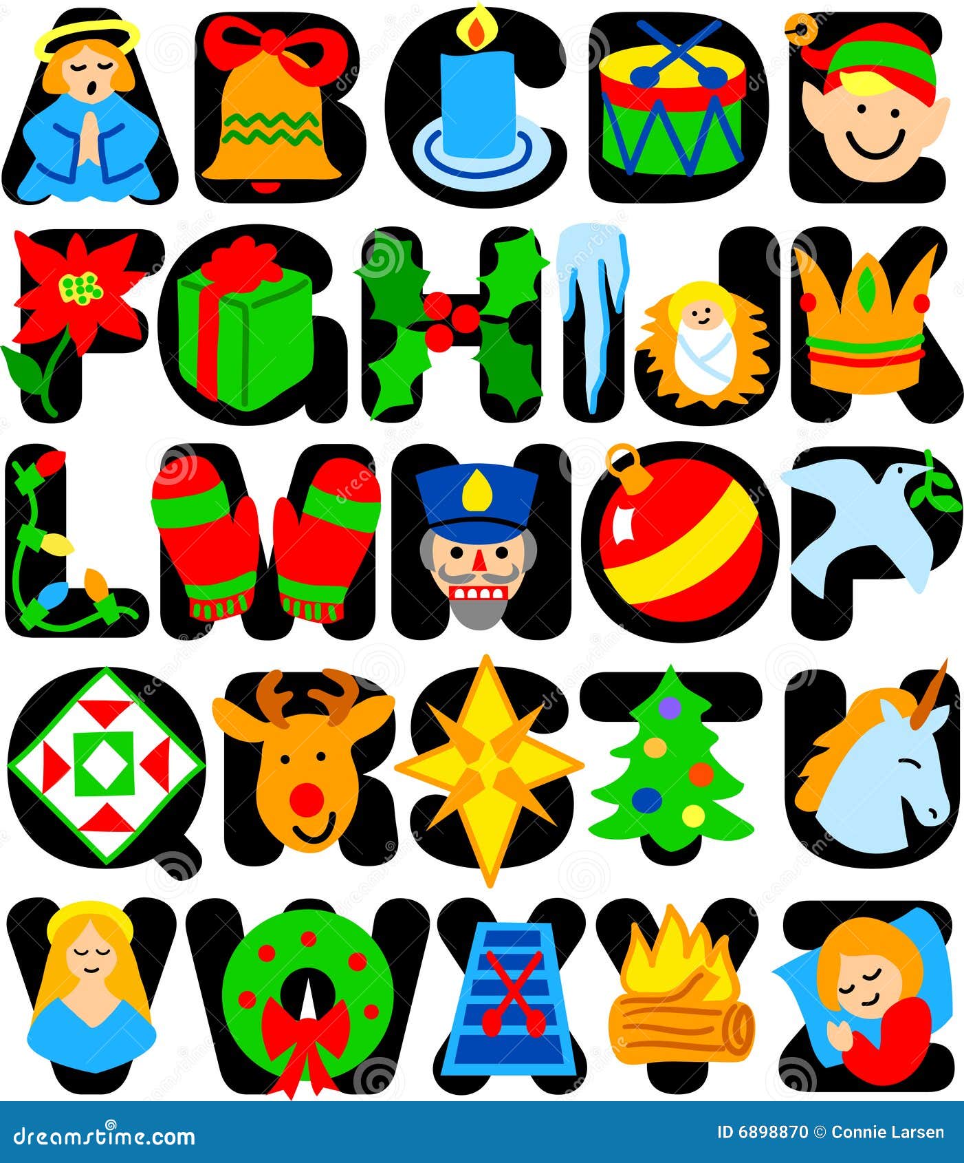 christmas alphabet clipart - photo #29