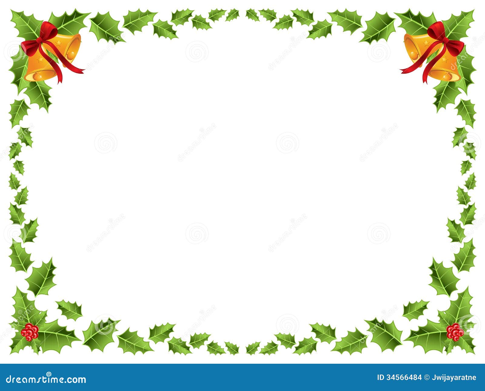 clipart christmas bells holly - photo #43