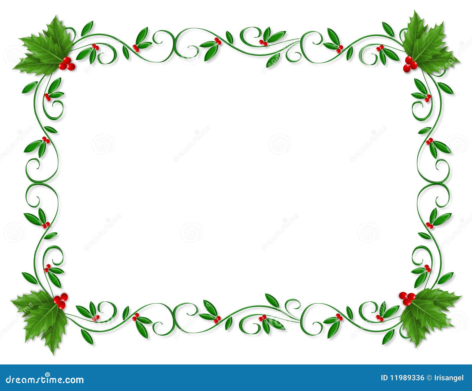 free clip art christmas holly border - photo #23