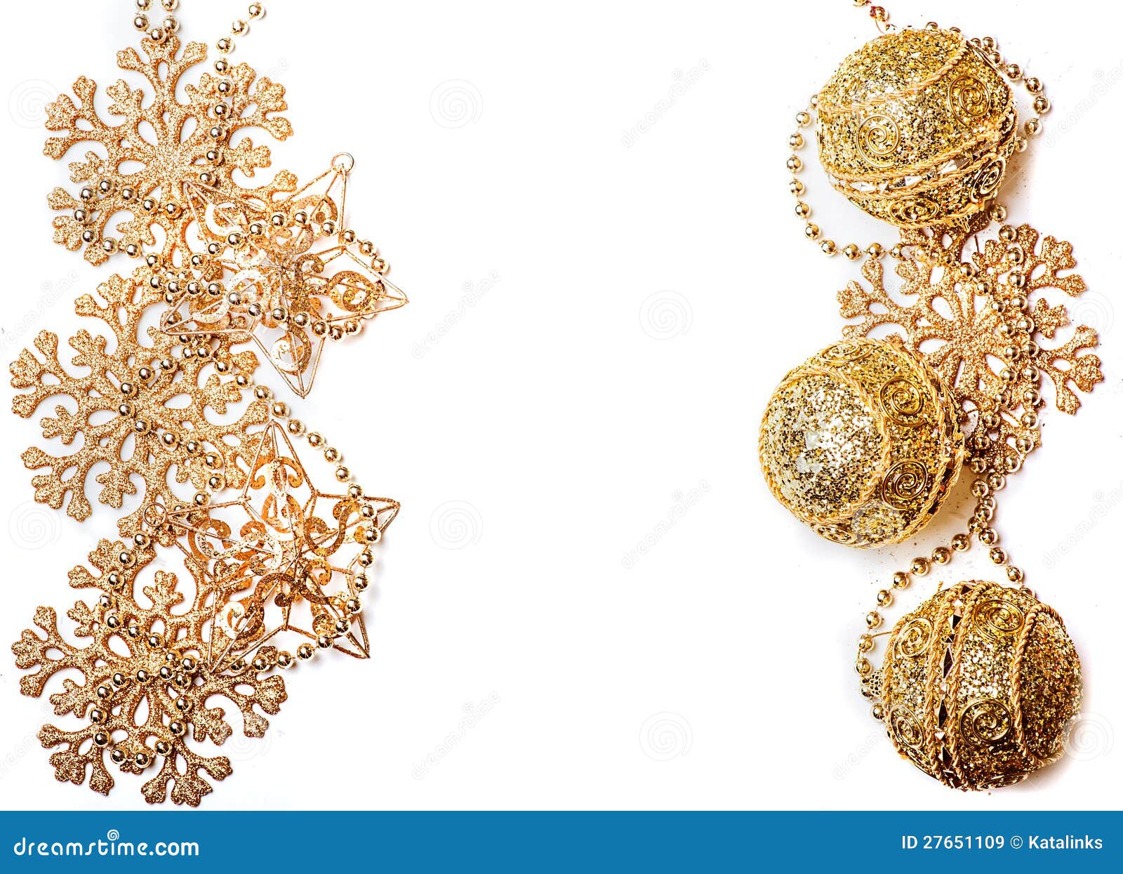 Christmas Decorations Border Royalty Free Stock Images - Image 