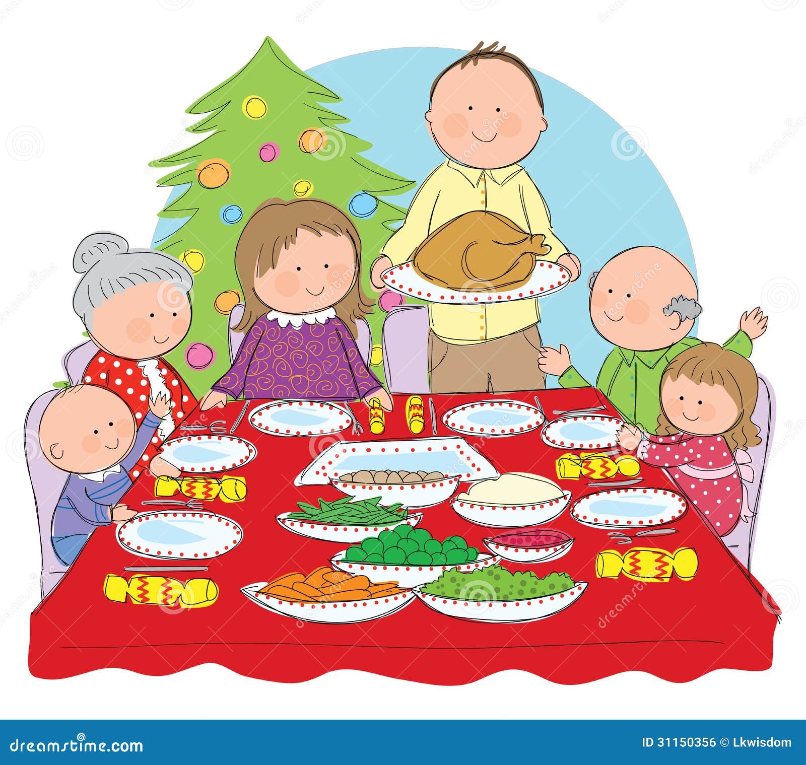 christmas meal clipart - photo #7
