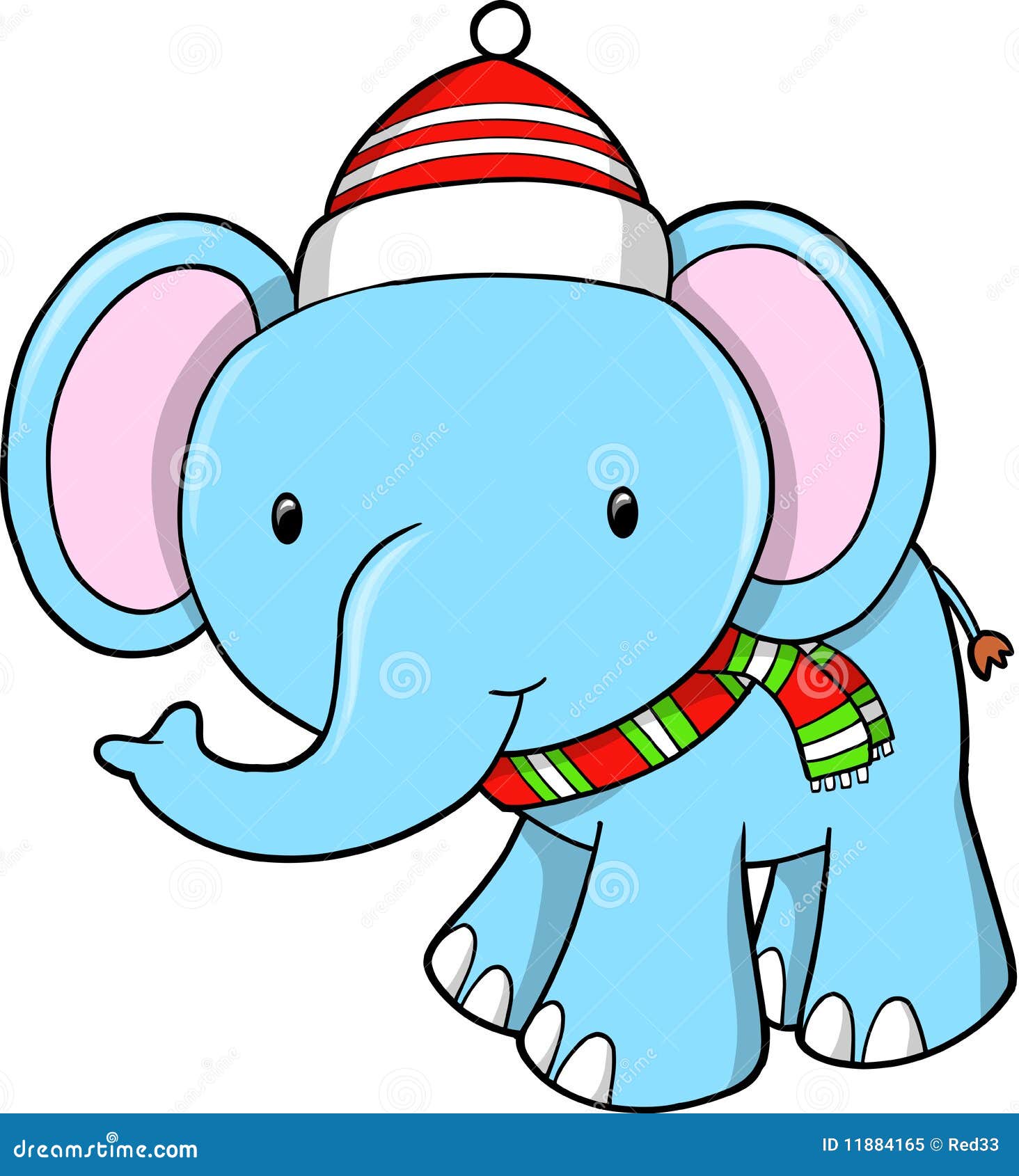 christmas elephant clip art - photo #4